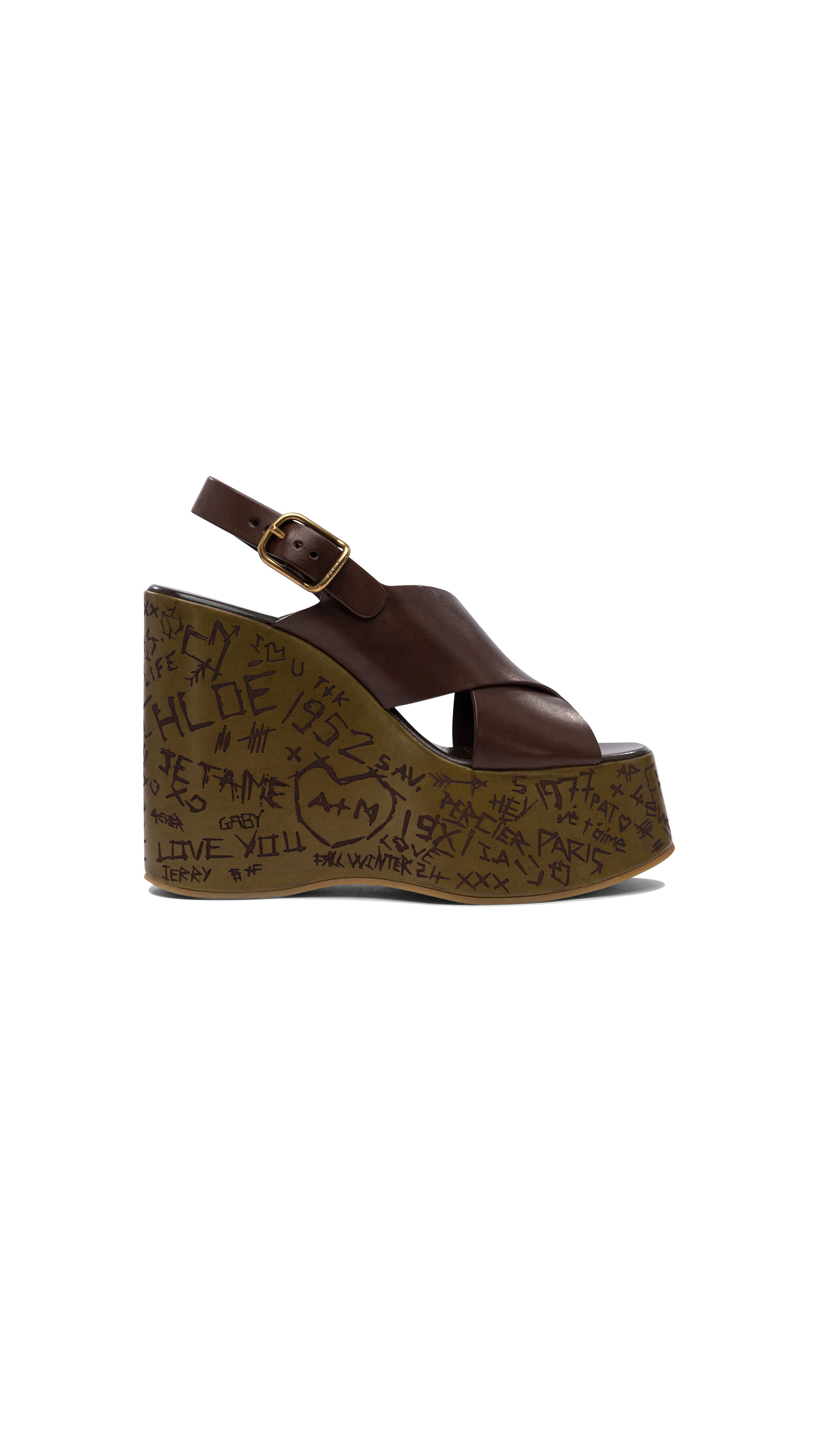 Maxime Wedge Sandal - Dark Ebony
