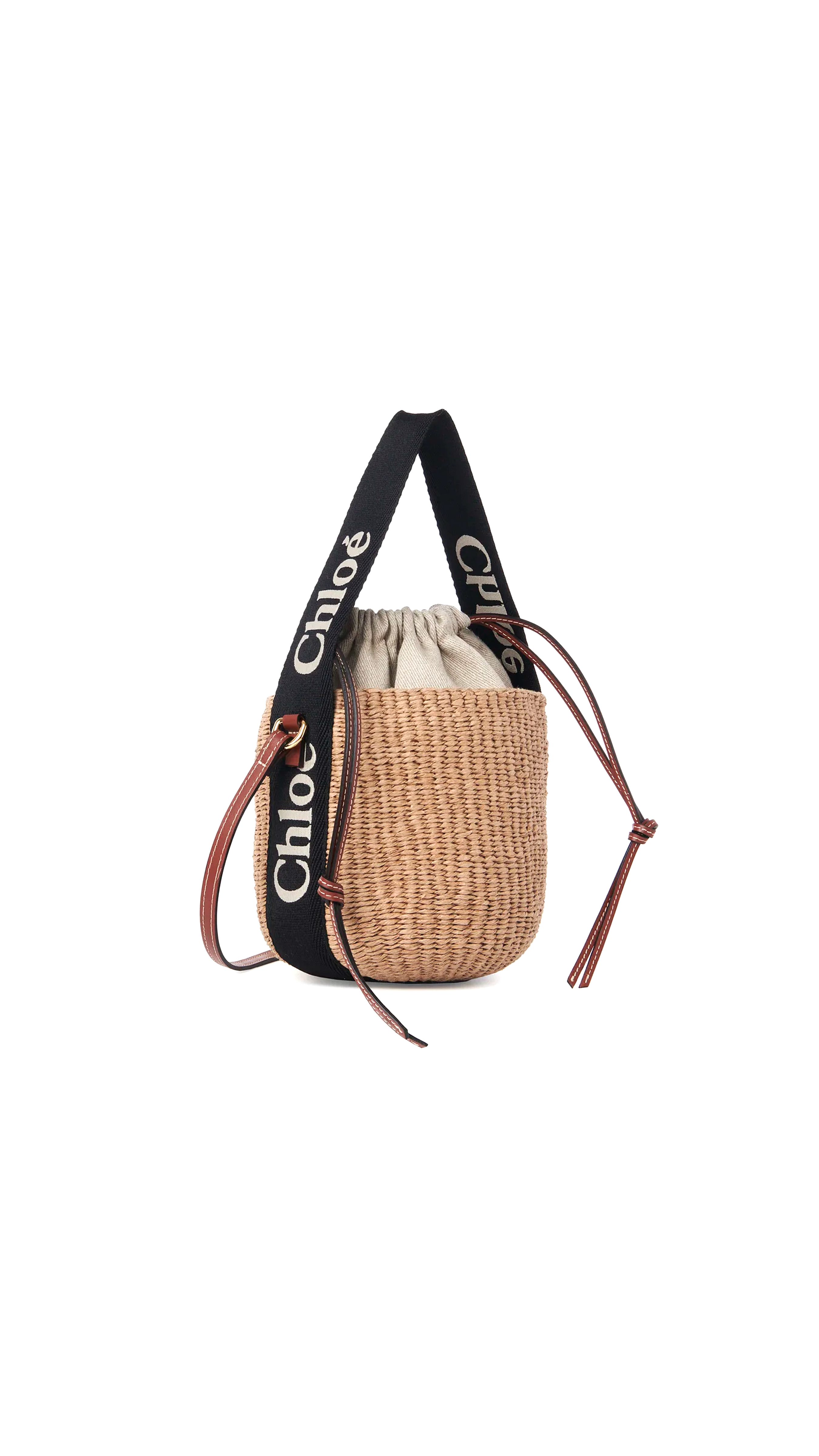Small Woody Basket - Black/Beige