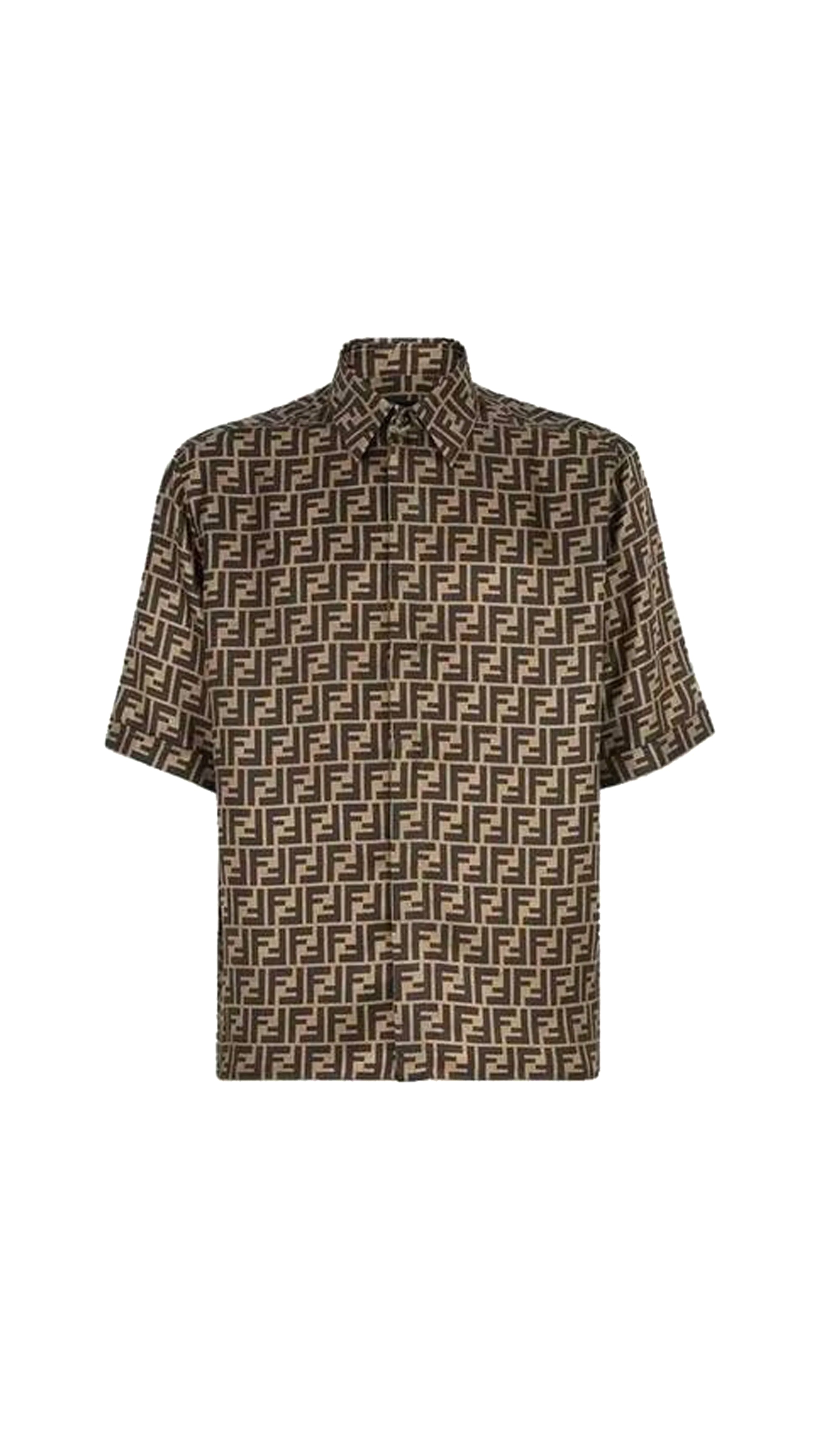 FF Silk Shirt - Brown