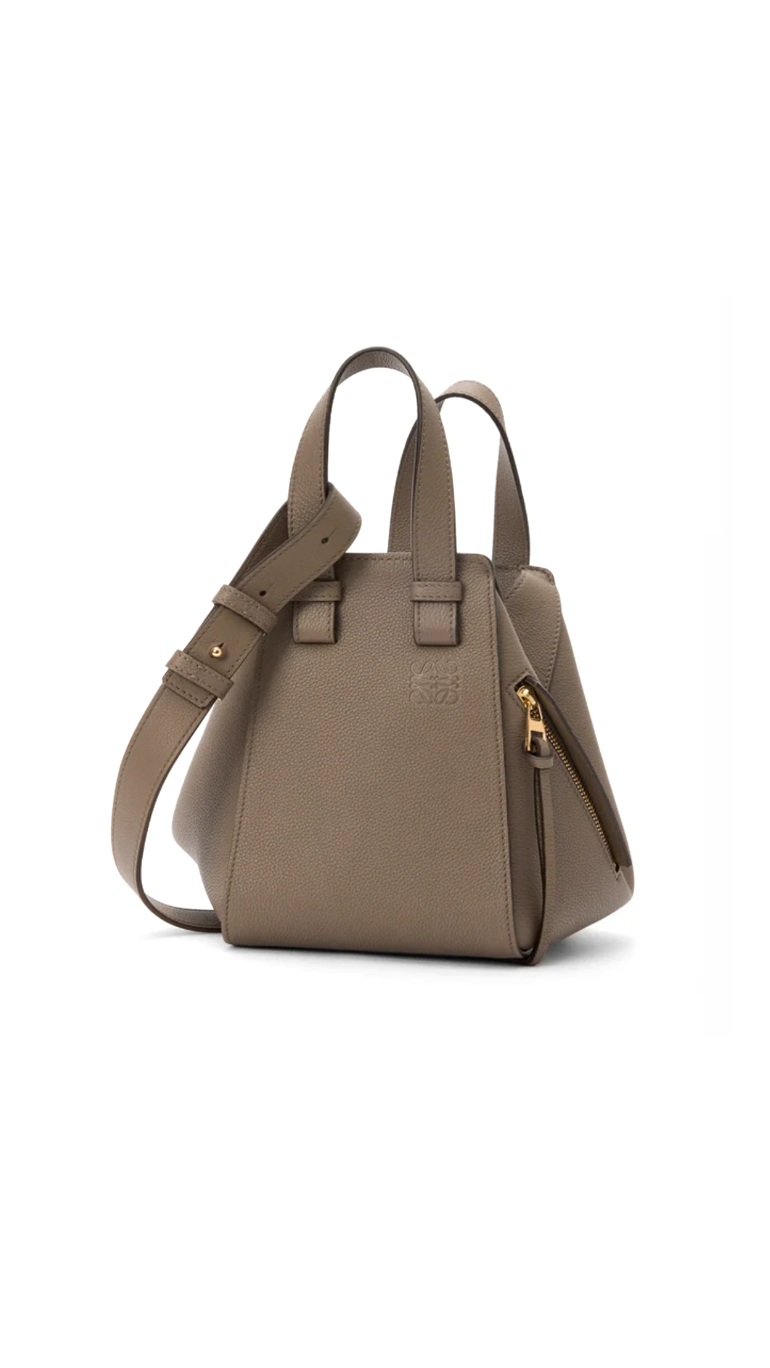 Compact Hammock Bag in Soft Grained Calfskin