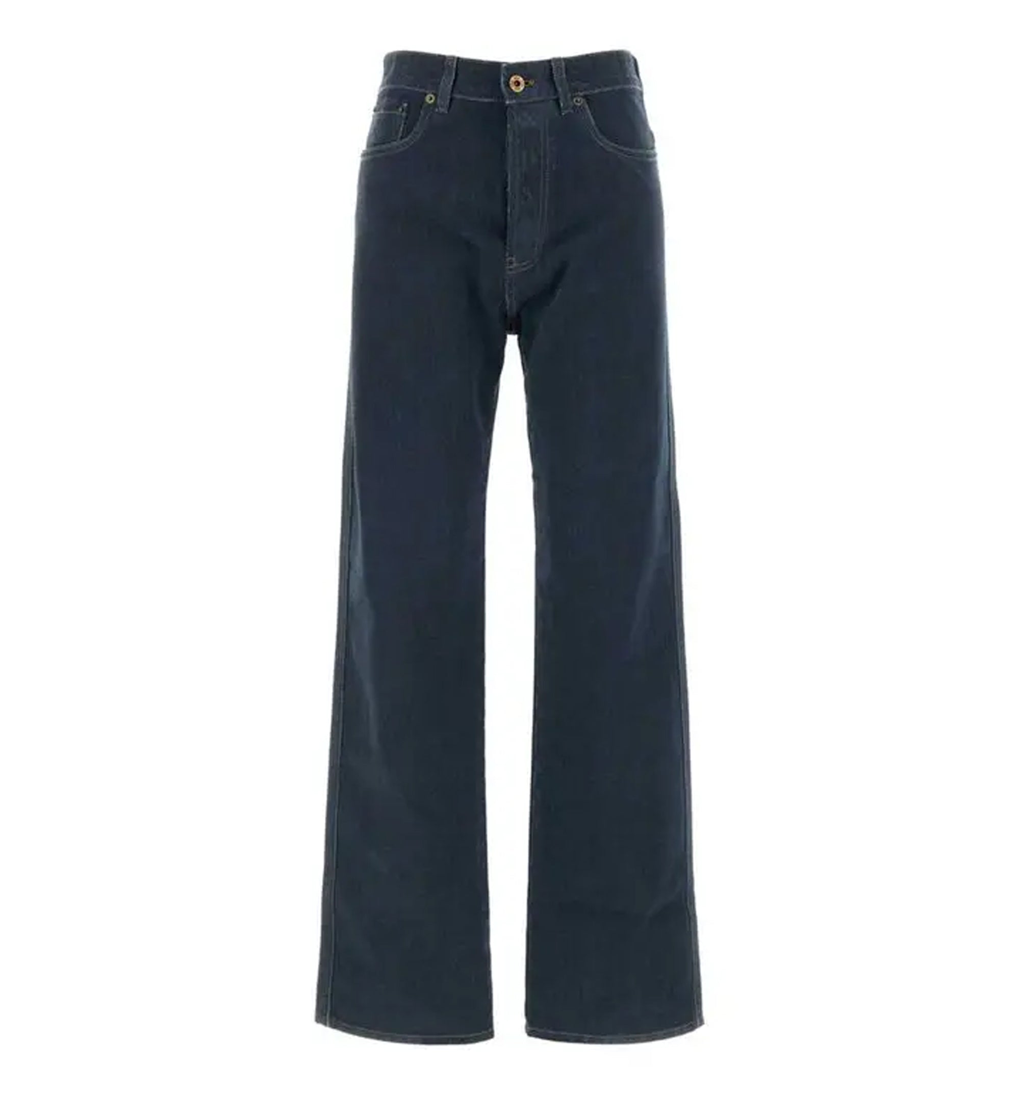 Flocked Denim Jeans