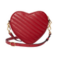 Interlocking G Mini Heart Shoulder Bag - Red