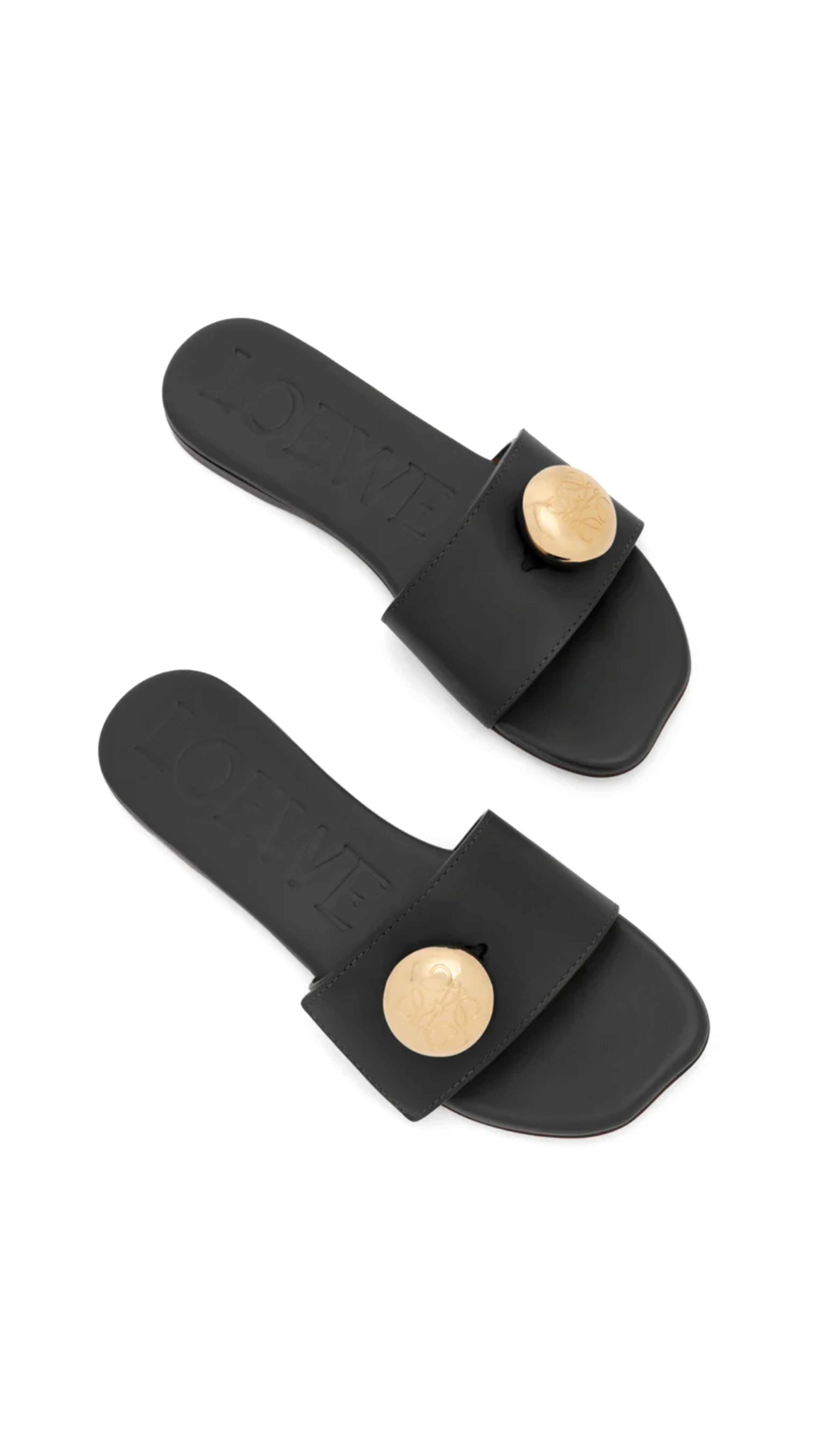 Pebble Slide in Soft Calfskin