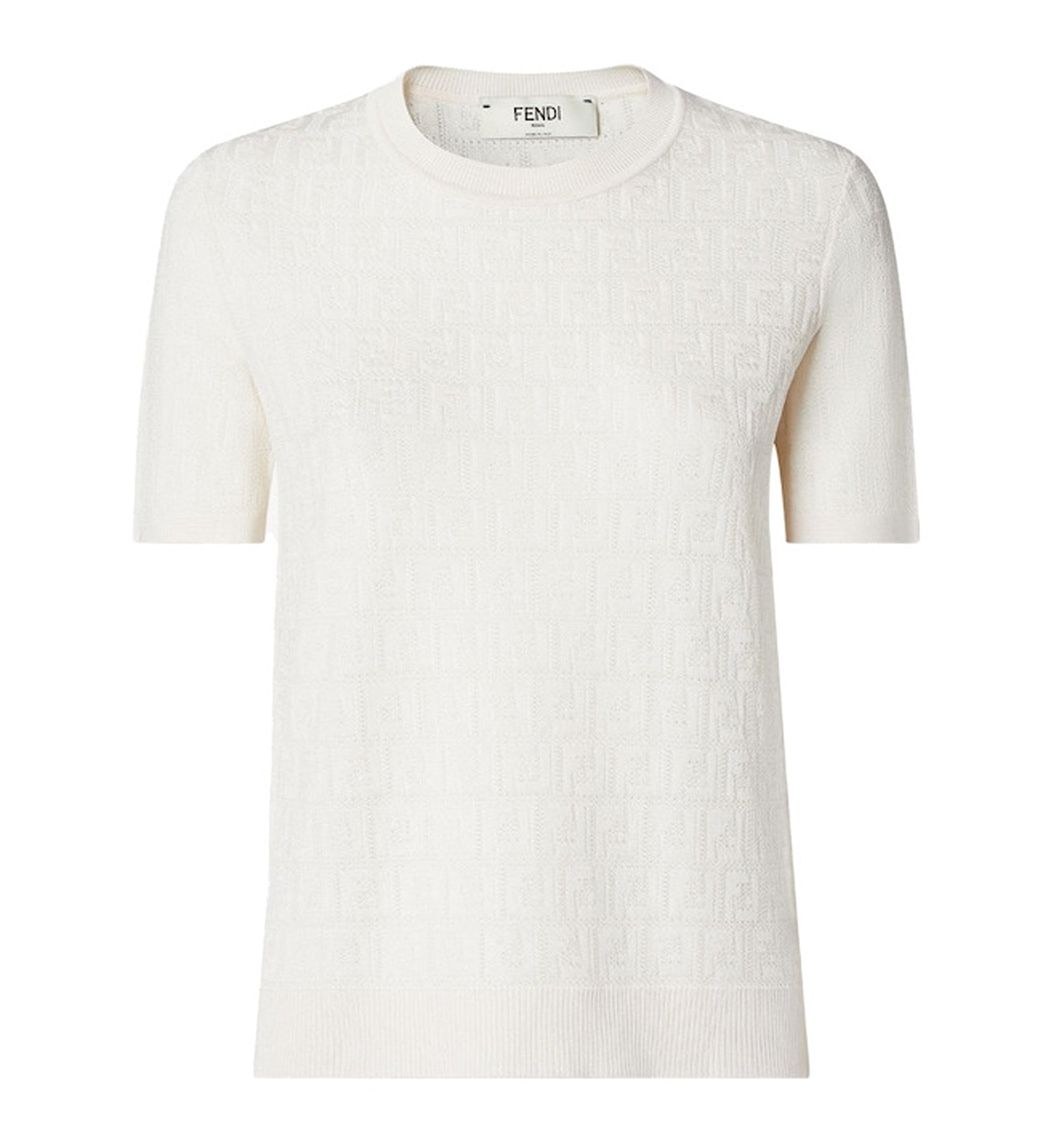 Fendi FF Jacquard Crew Neck T-Shirt