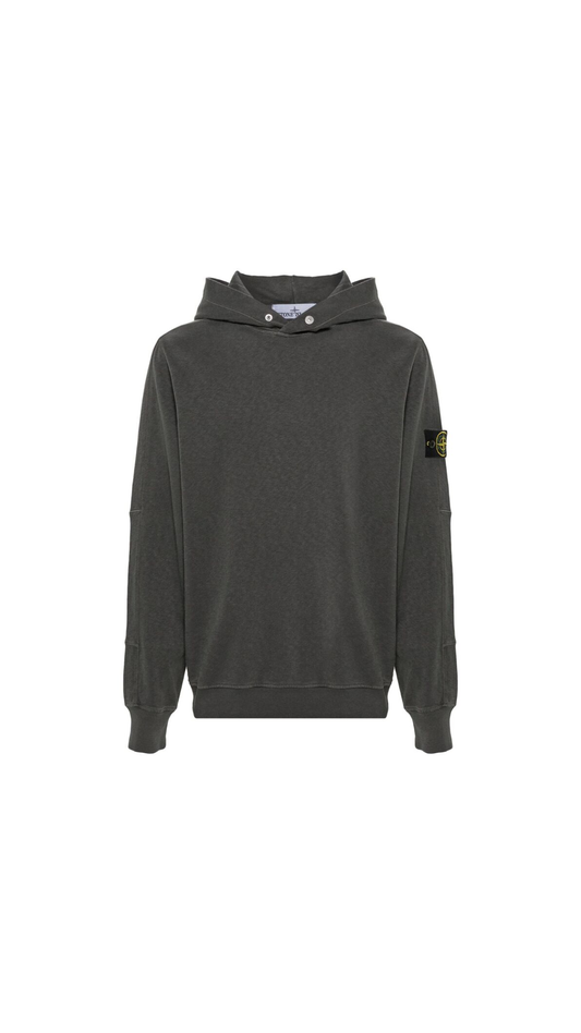 65860 ‘Old’ Treatment Hoodie - Army Green