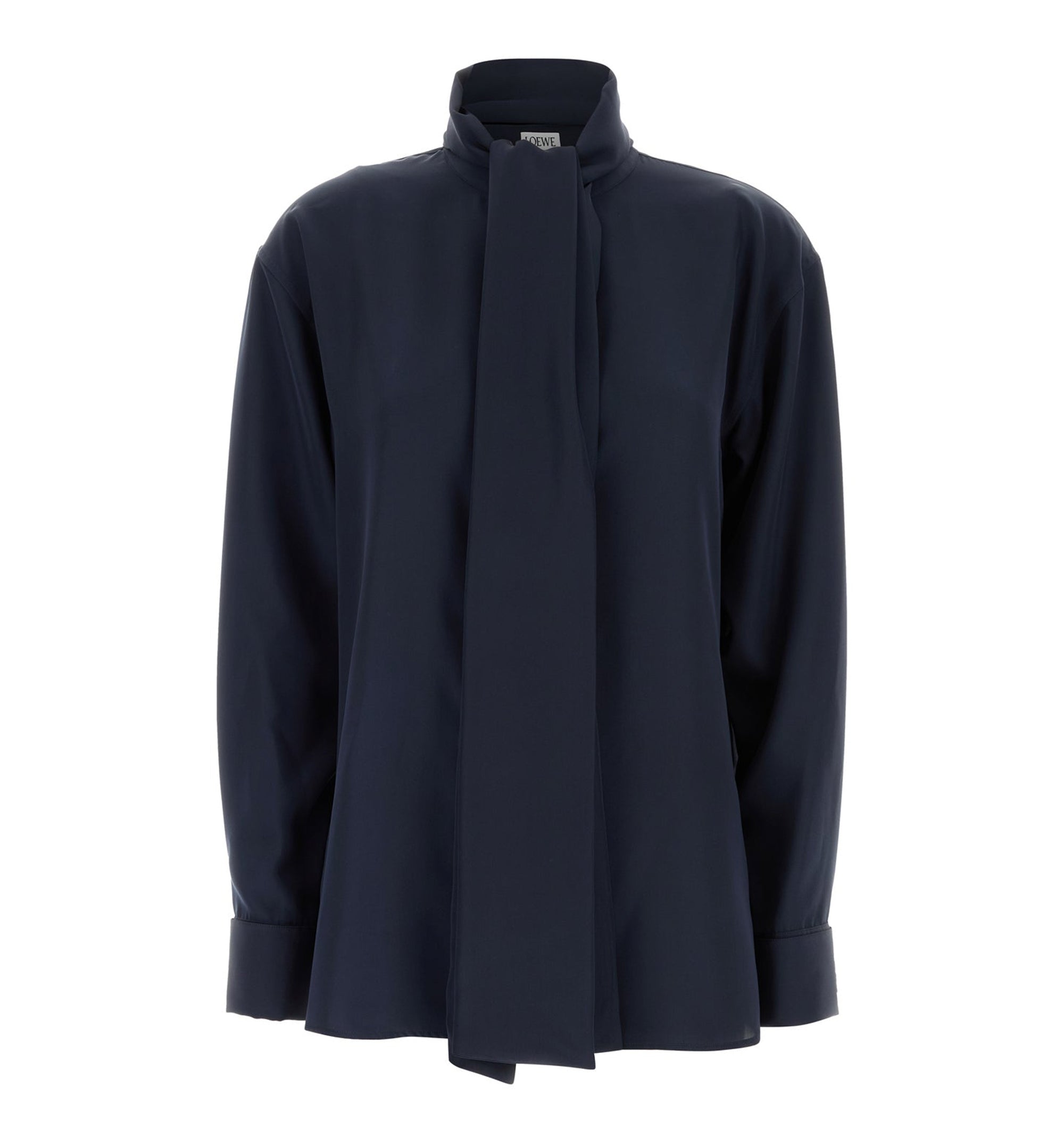 Scarf Shirt in Silk