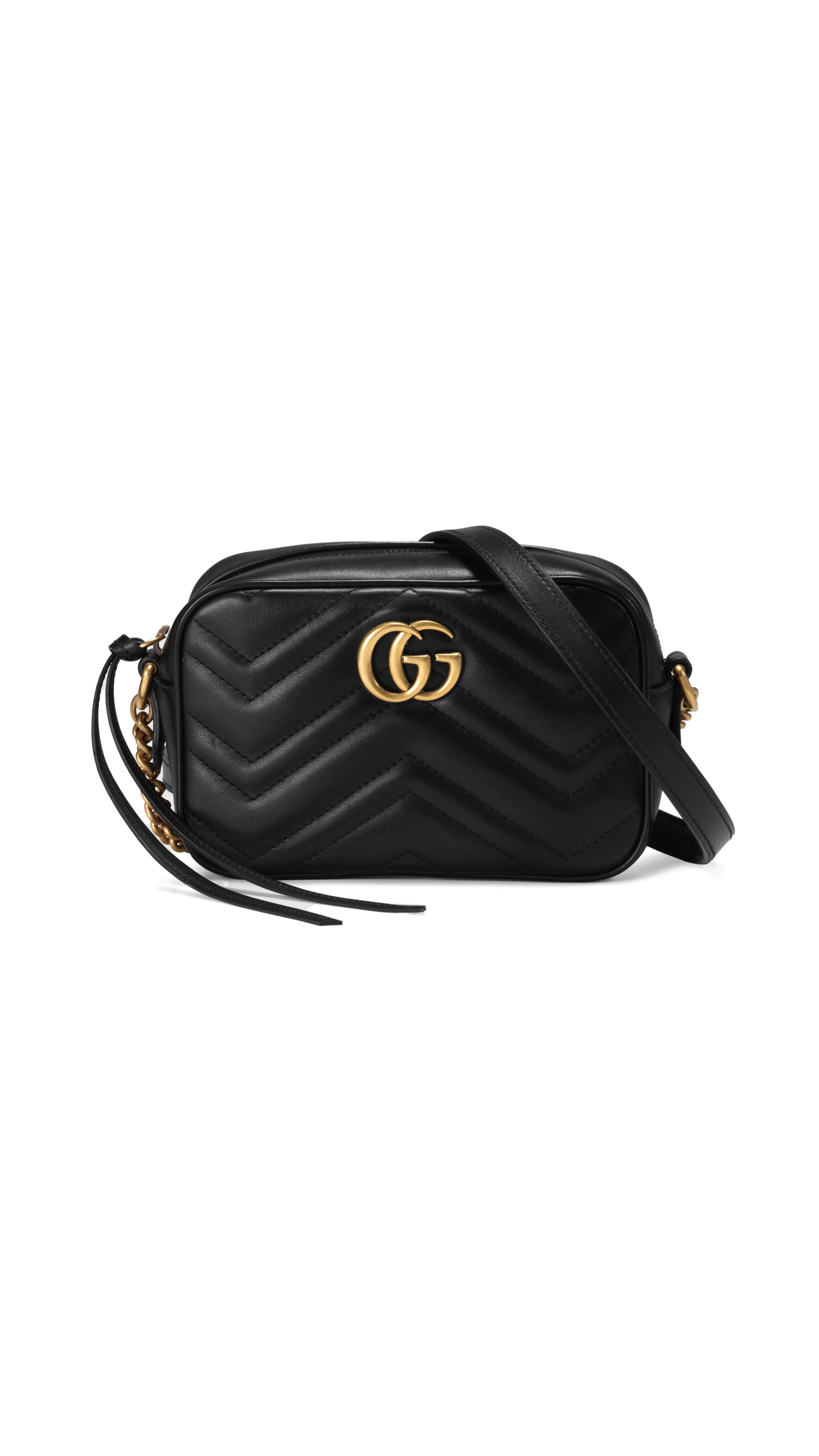 GG Marmont Mini Shoulder Bag - Black