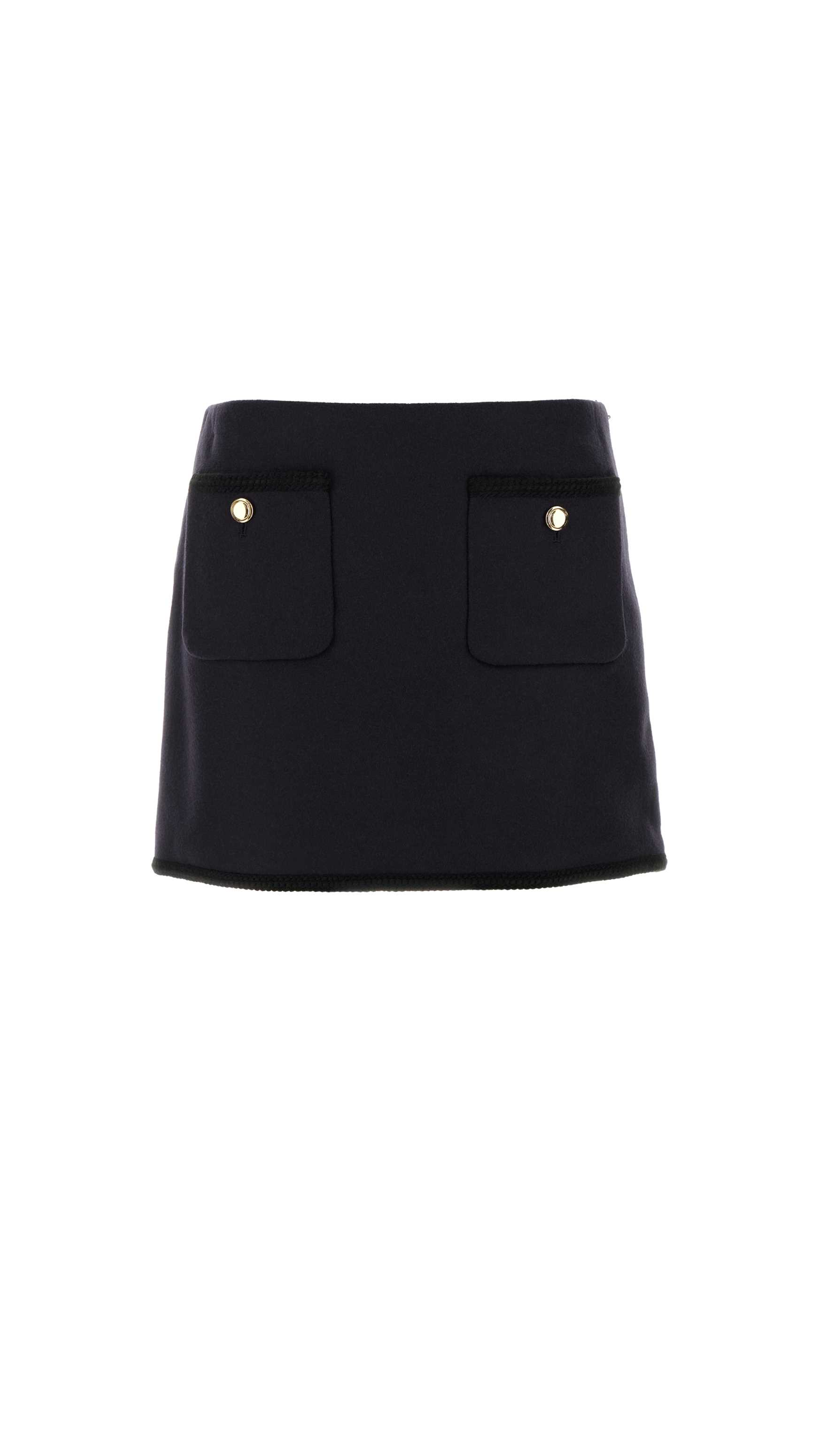 Wool Mini skirt - Midnight Blue