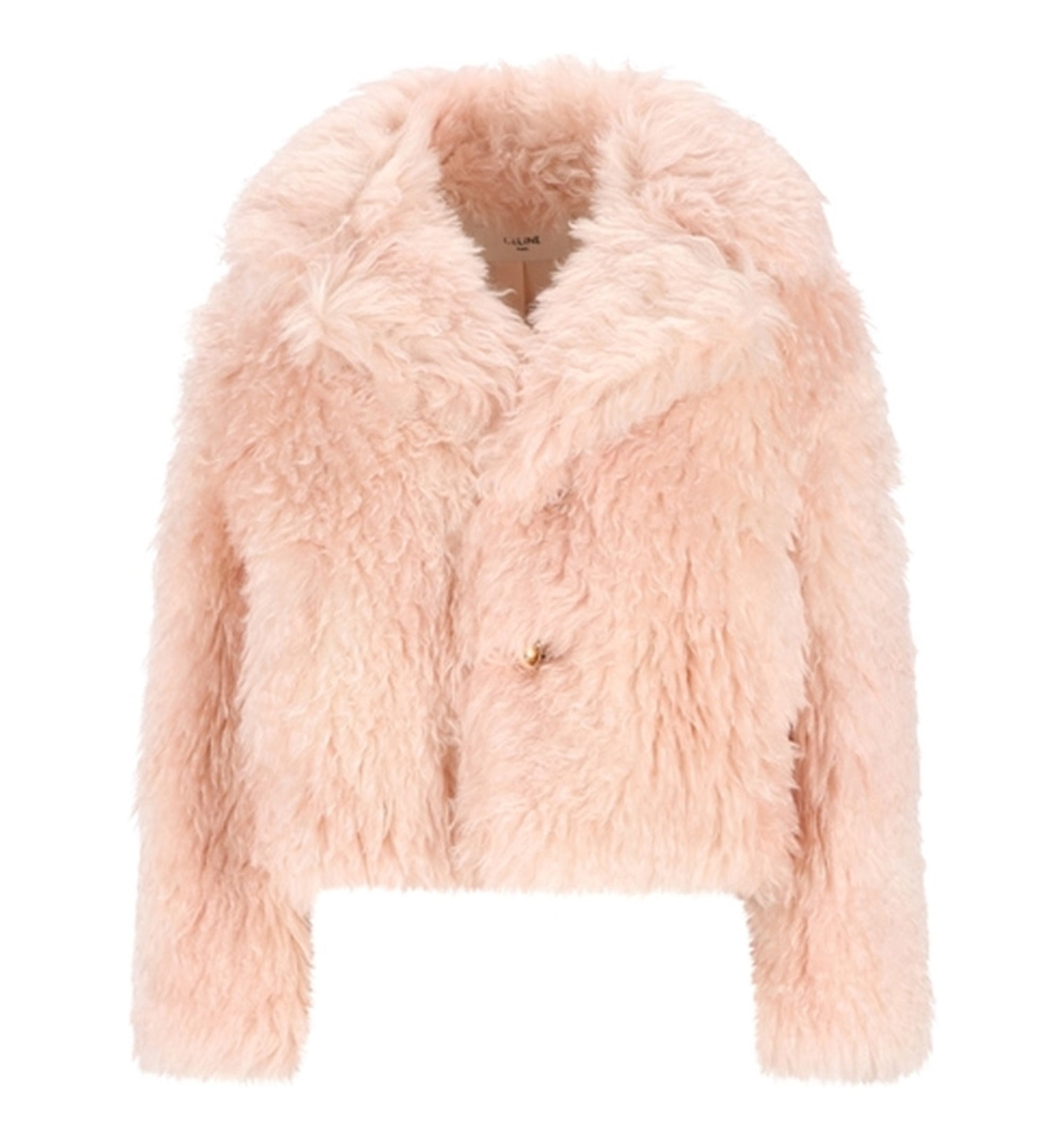 Egg-shaped Peacoat In Mohair