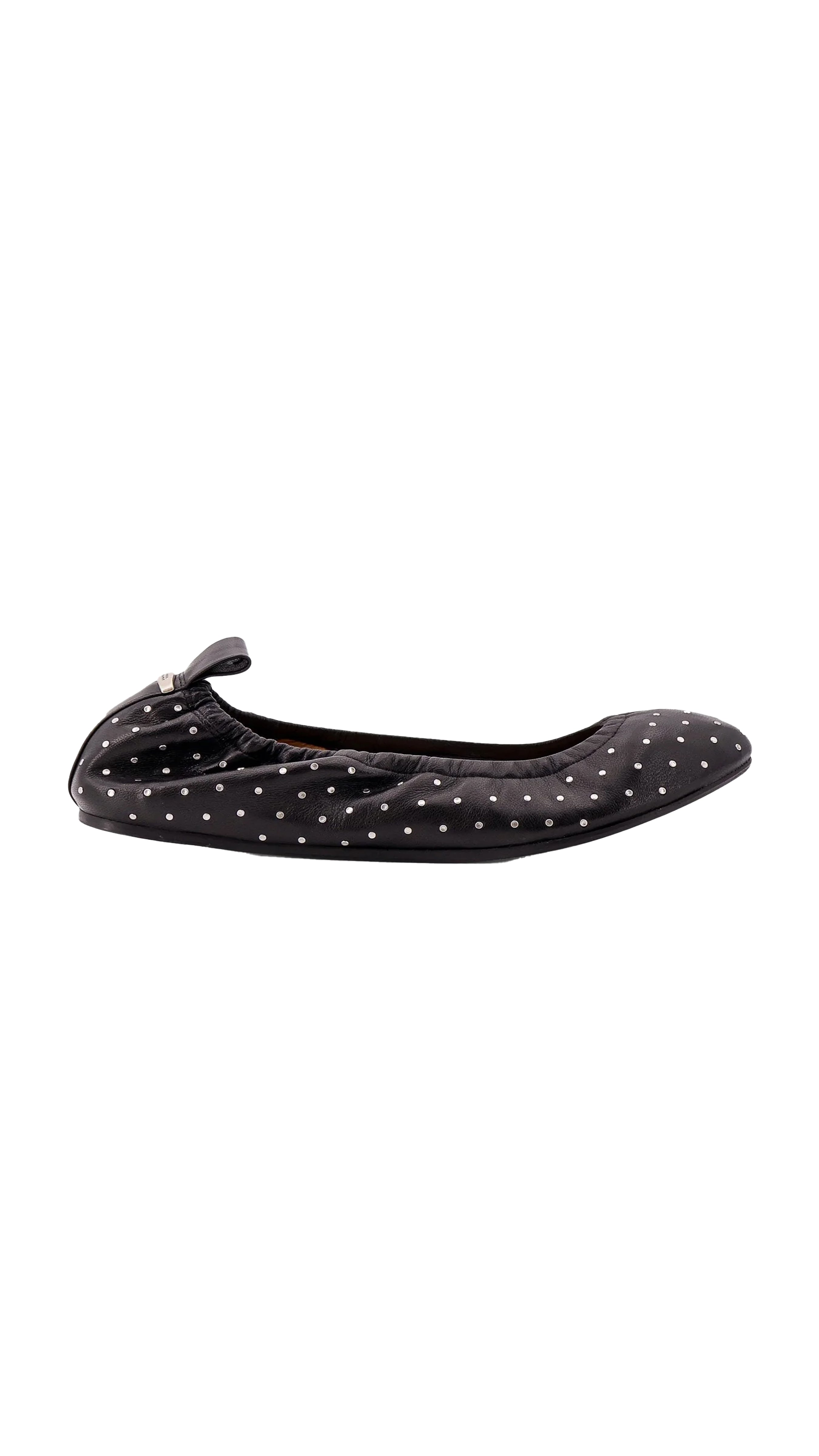 Belna Leather Ballet Flats - Black