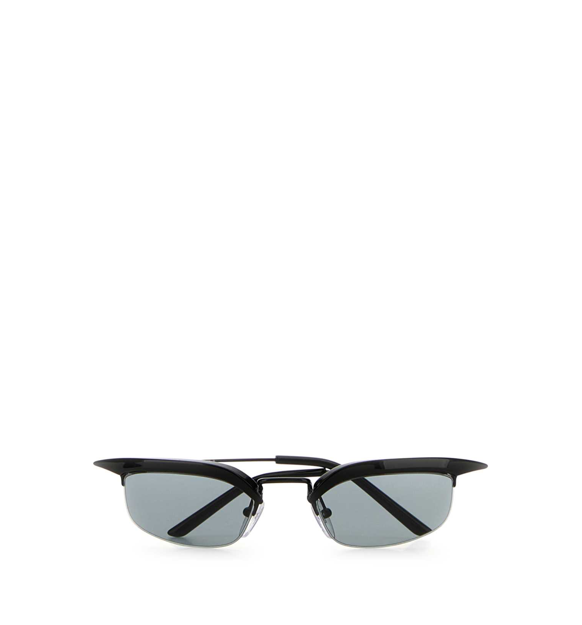 Prada Rectangle-Frame Metal Sunglasses