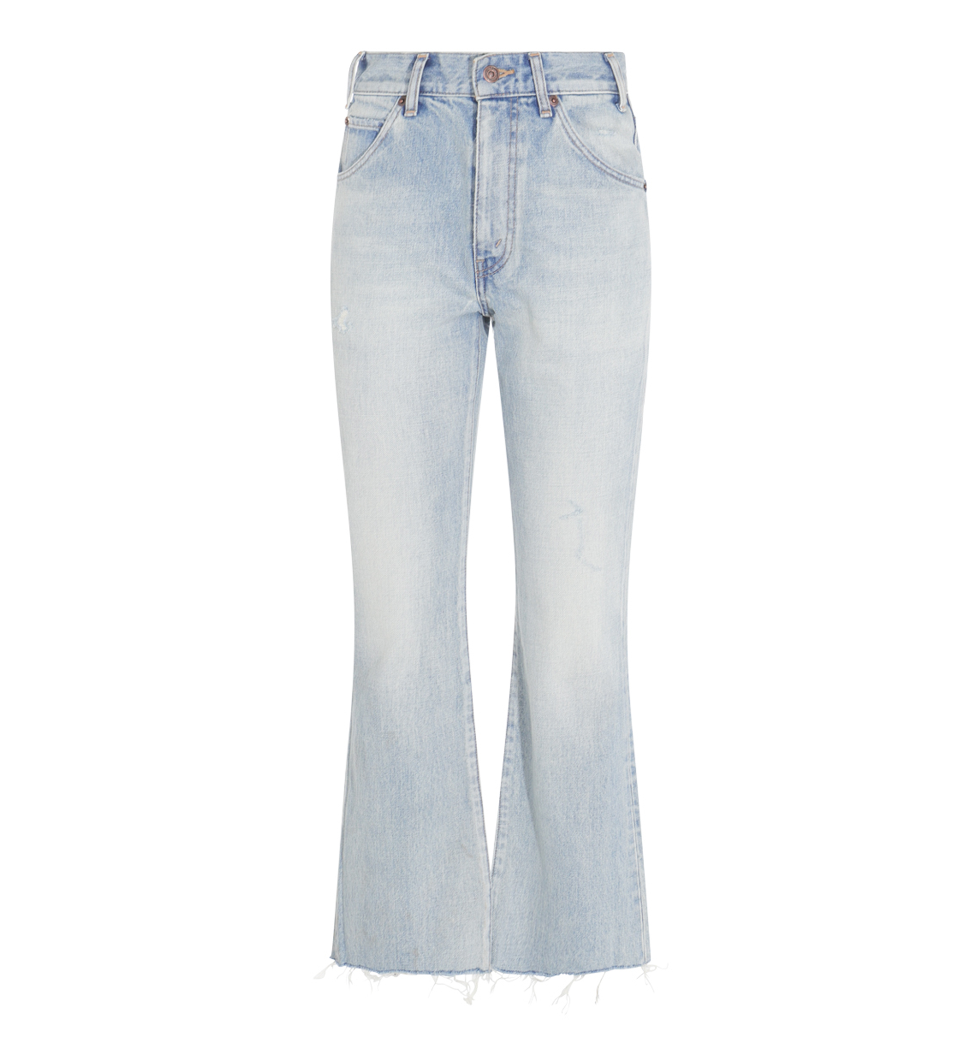 Dylan Flared Jeans in Washed Denim - Sweet Honey