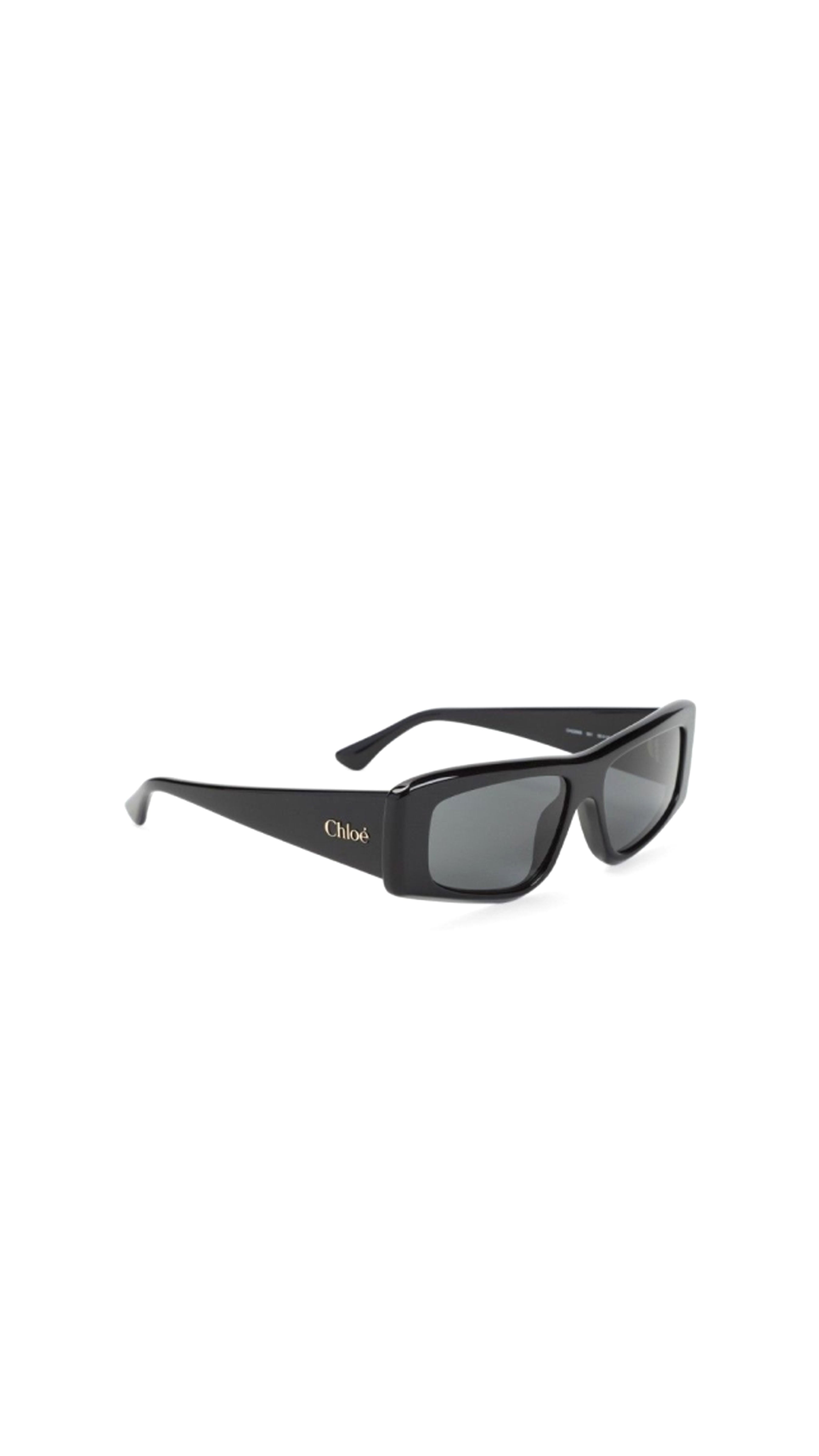 Izia 55mm Rectangle Sunglasses - Black