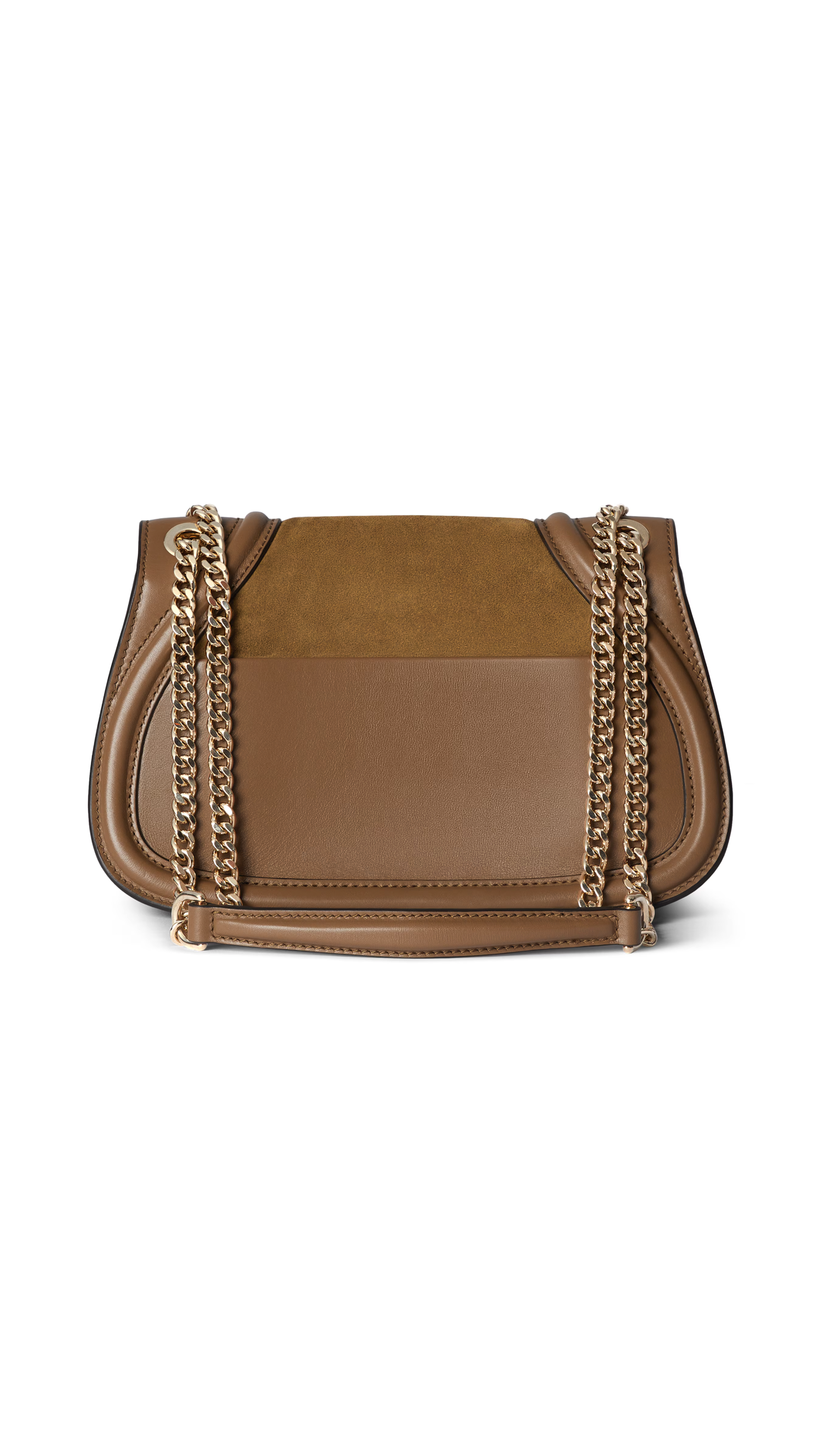 Blondie Medium Suede Shoulder Bag - Light Brown