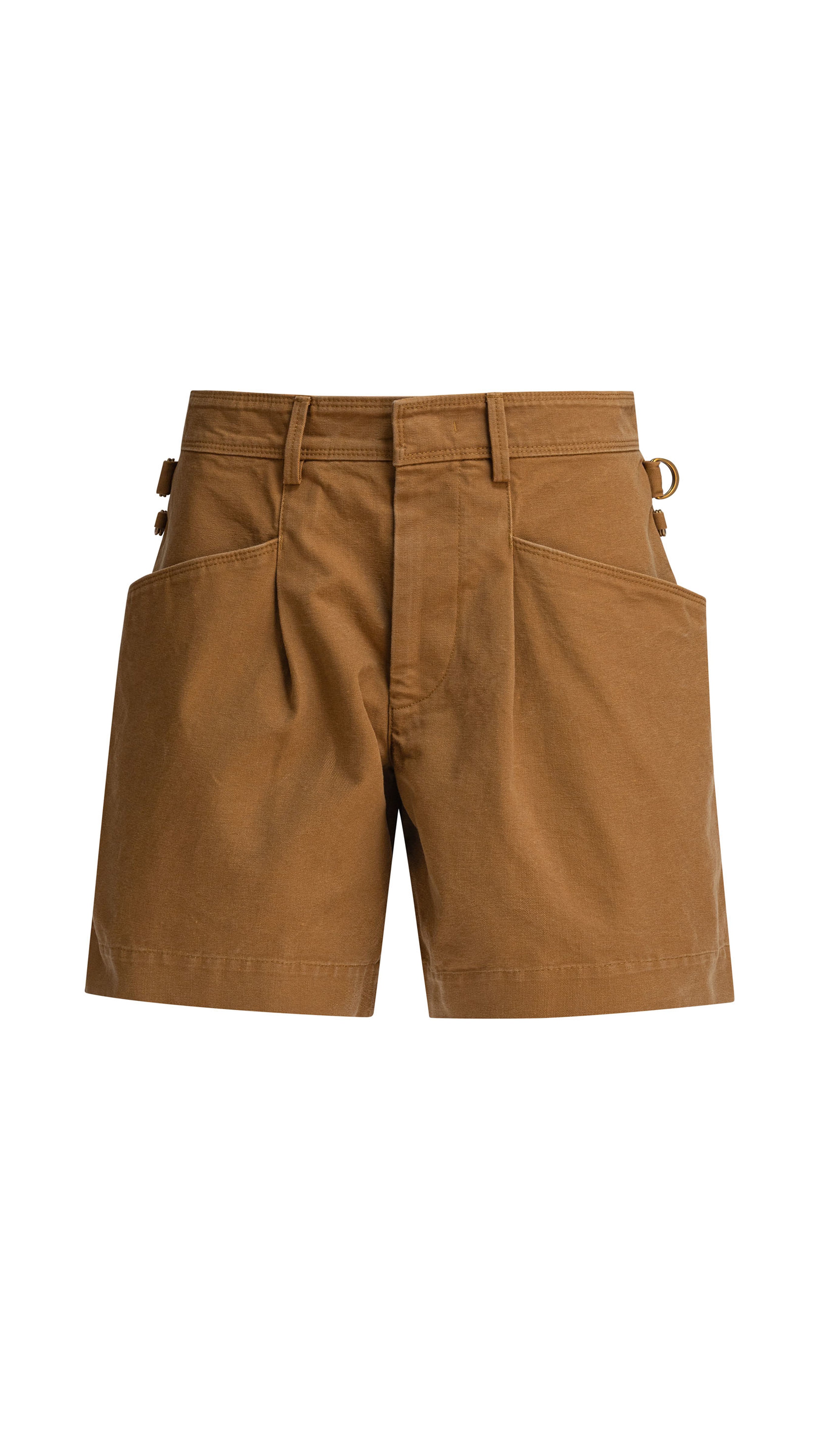 Cotton Shorts - Dark Beige