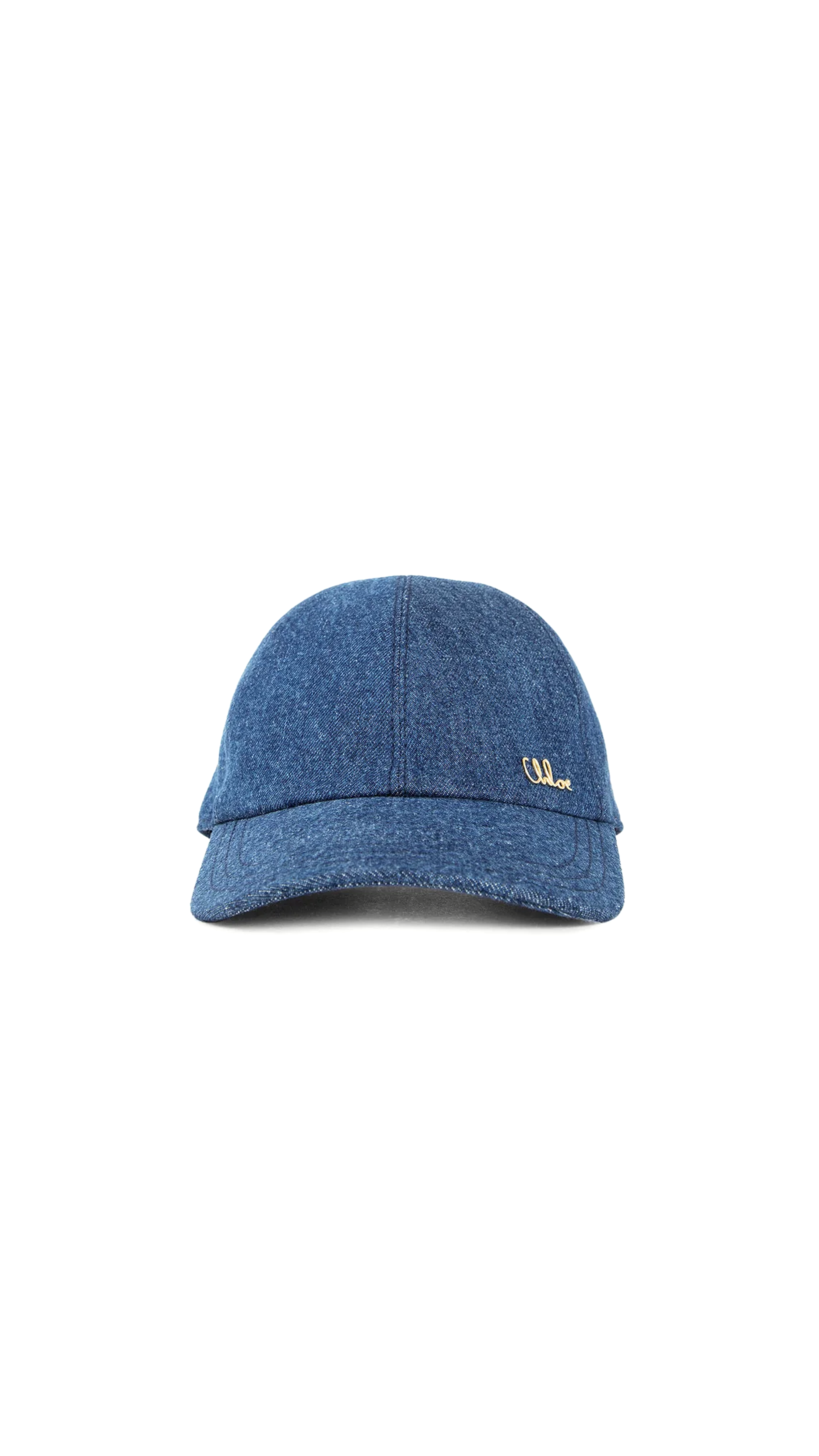The Iconic Signature Logo Denim Cap - Blue