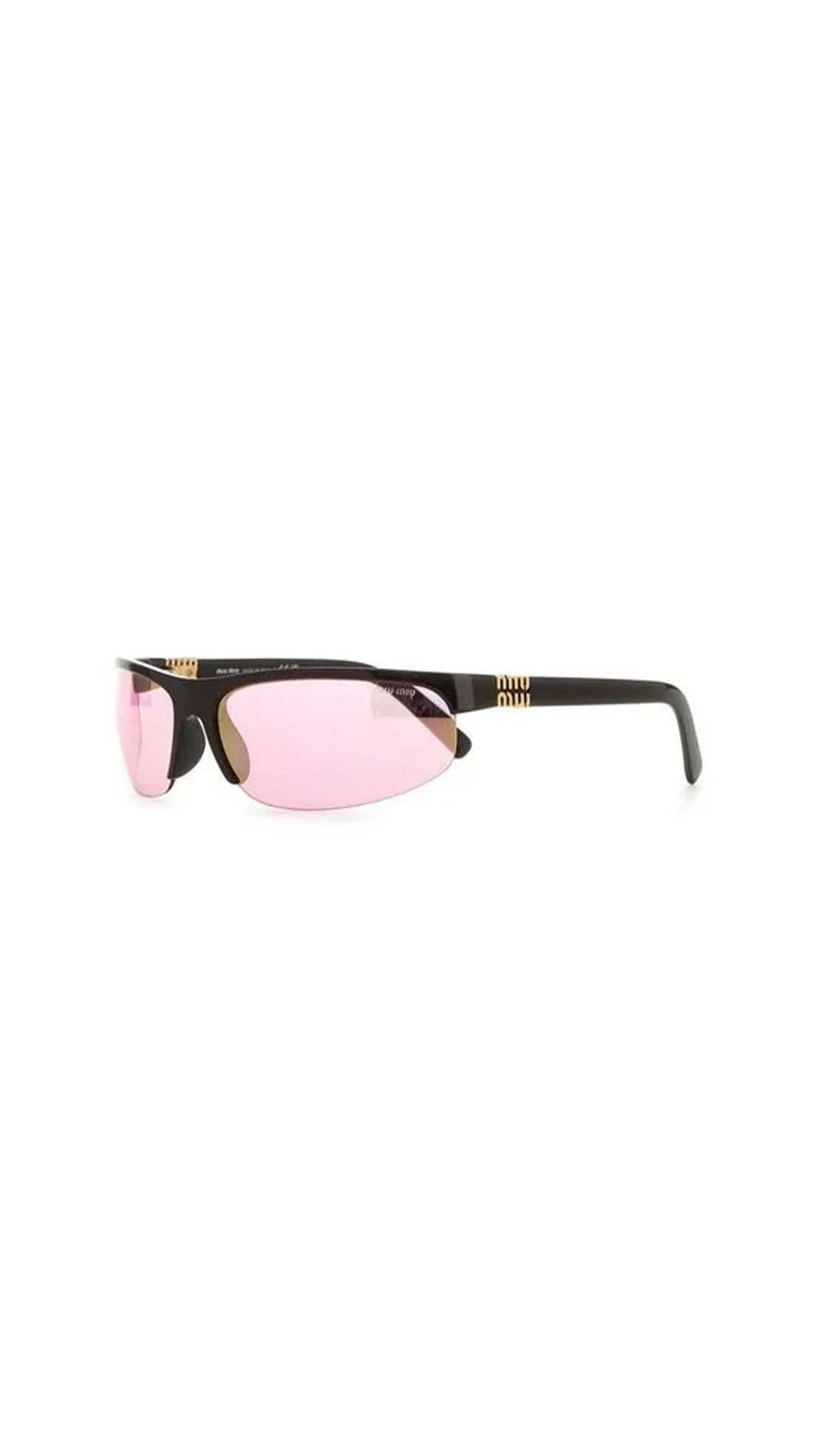 Miu Nocturne Sunglasses - Black/Pink