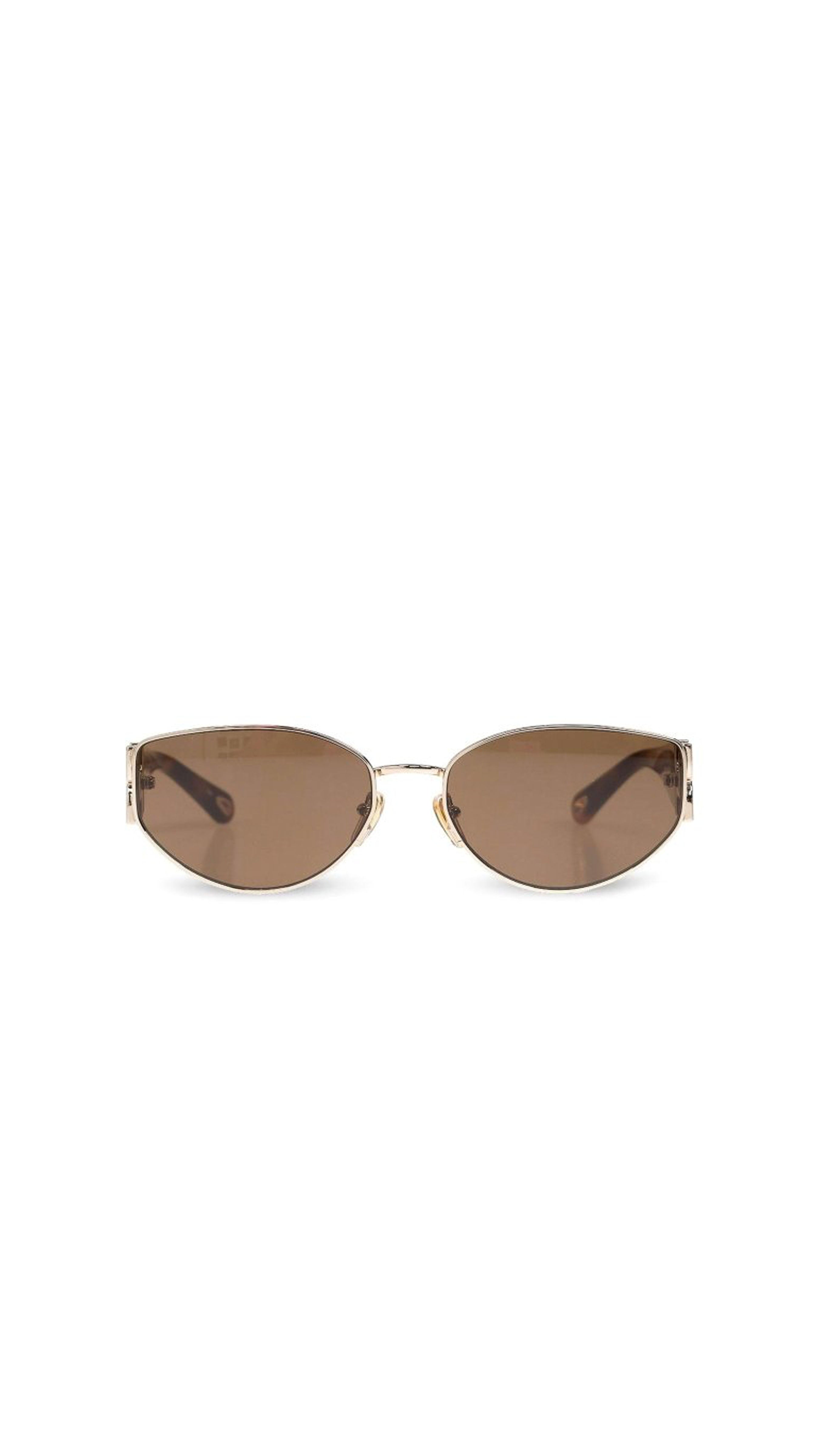 Round Sunglasses - Gold / Brown