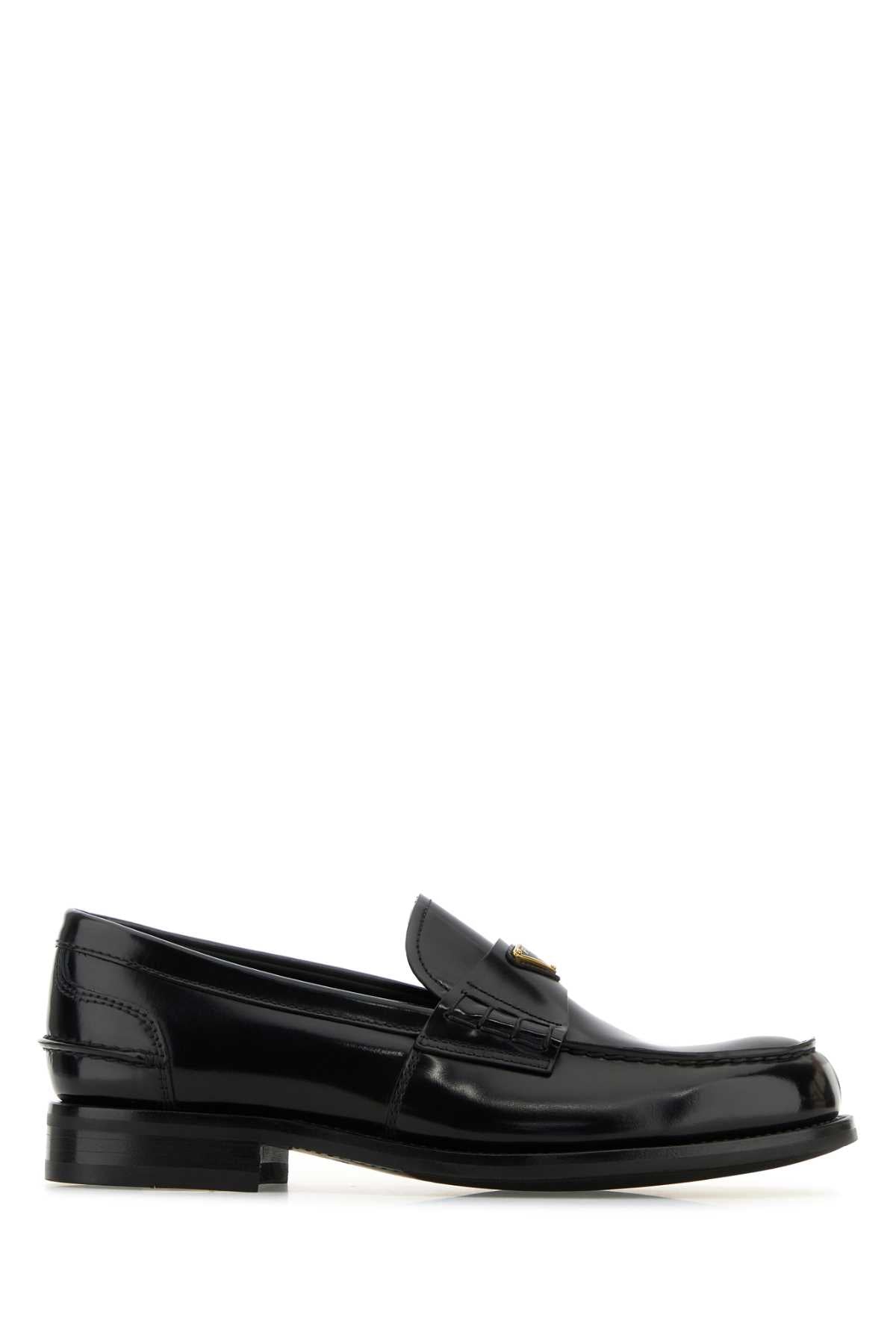 Brushed leather loafers