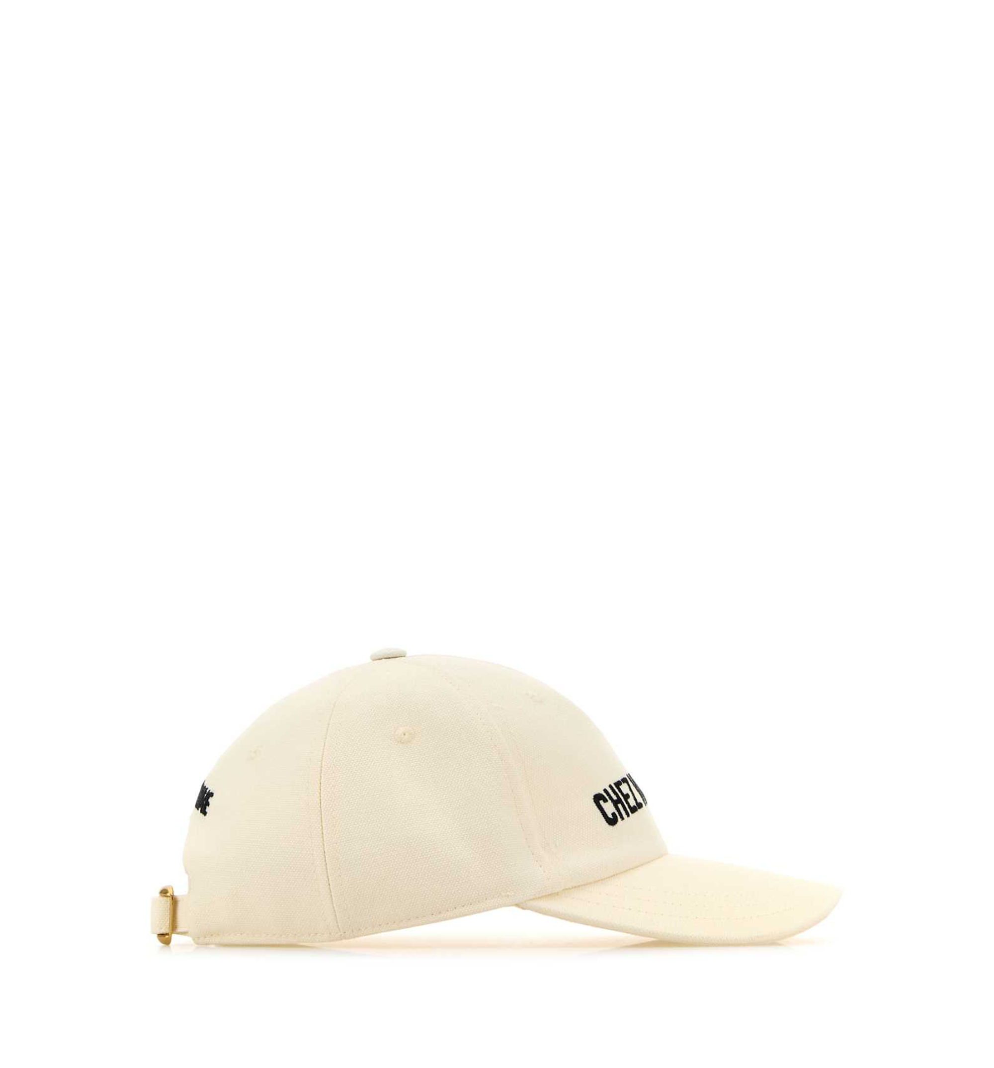 Chez Valentino Cotton Baseball Cap with Embroidery