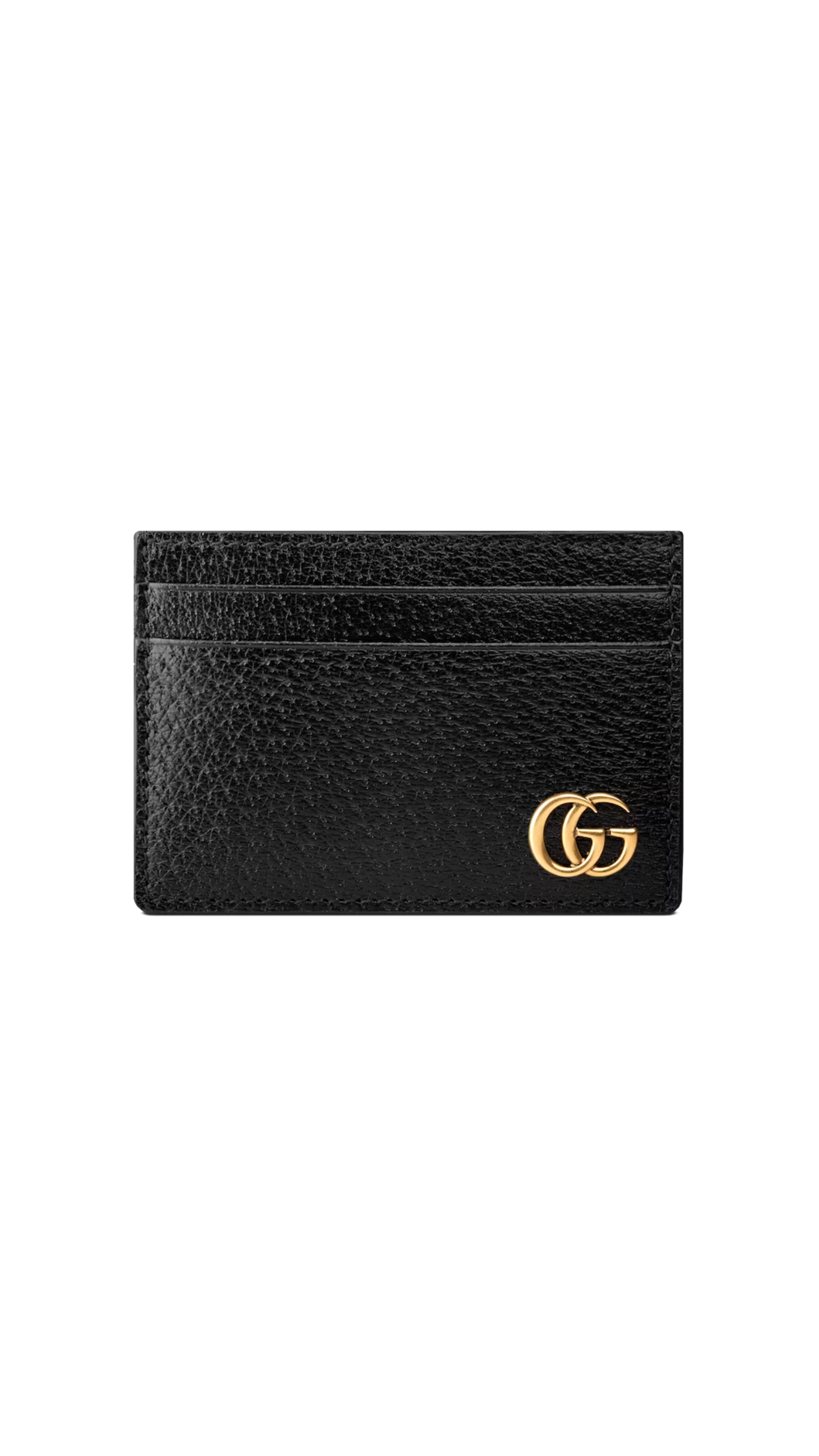 GG Marmont Leather Money Clip - Black