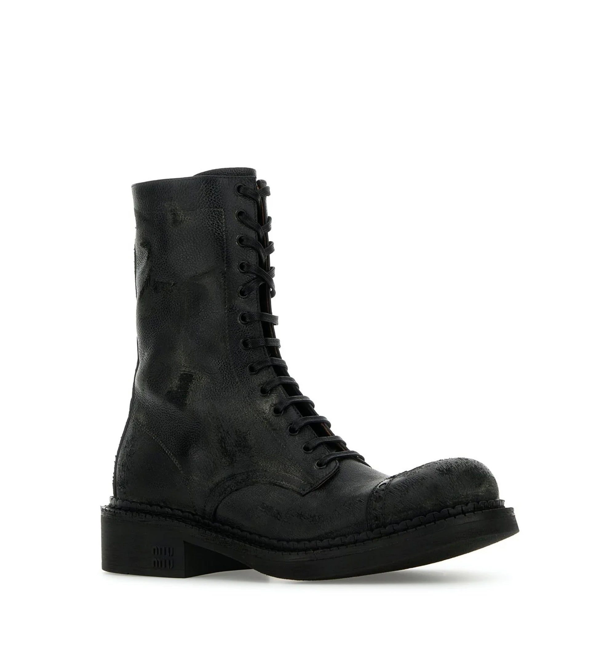 Leather Laced Boots