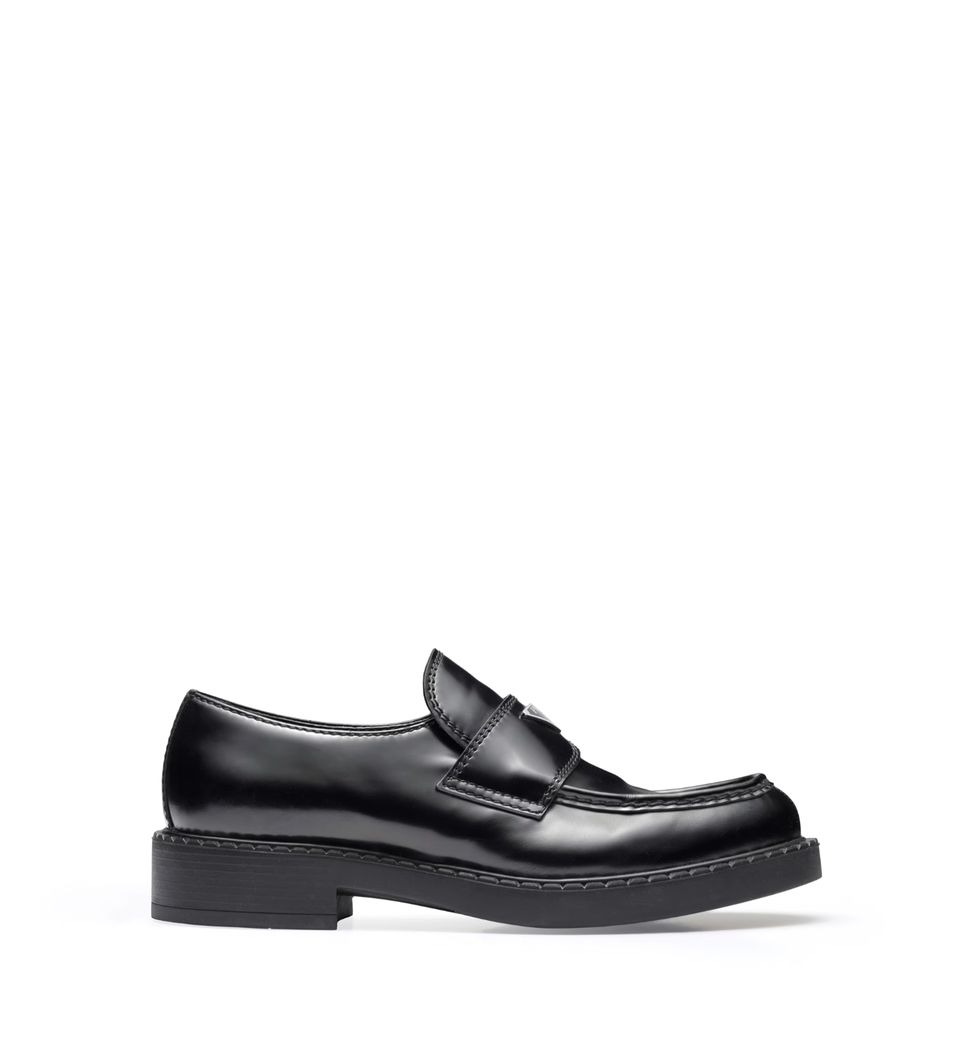 Chocolate Brushed Leather Loafers