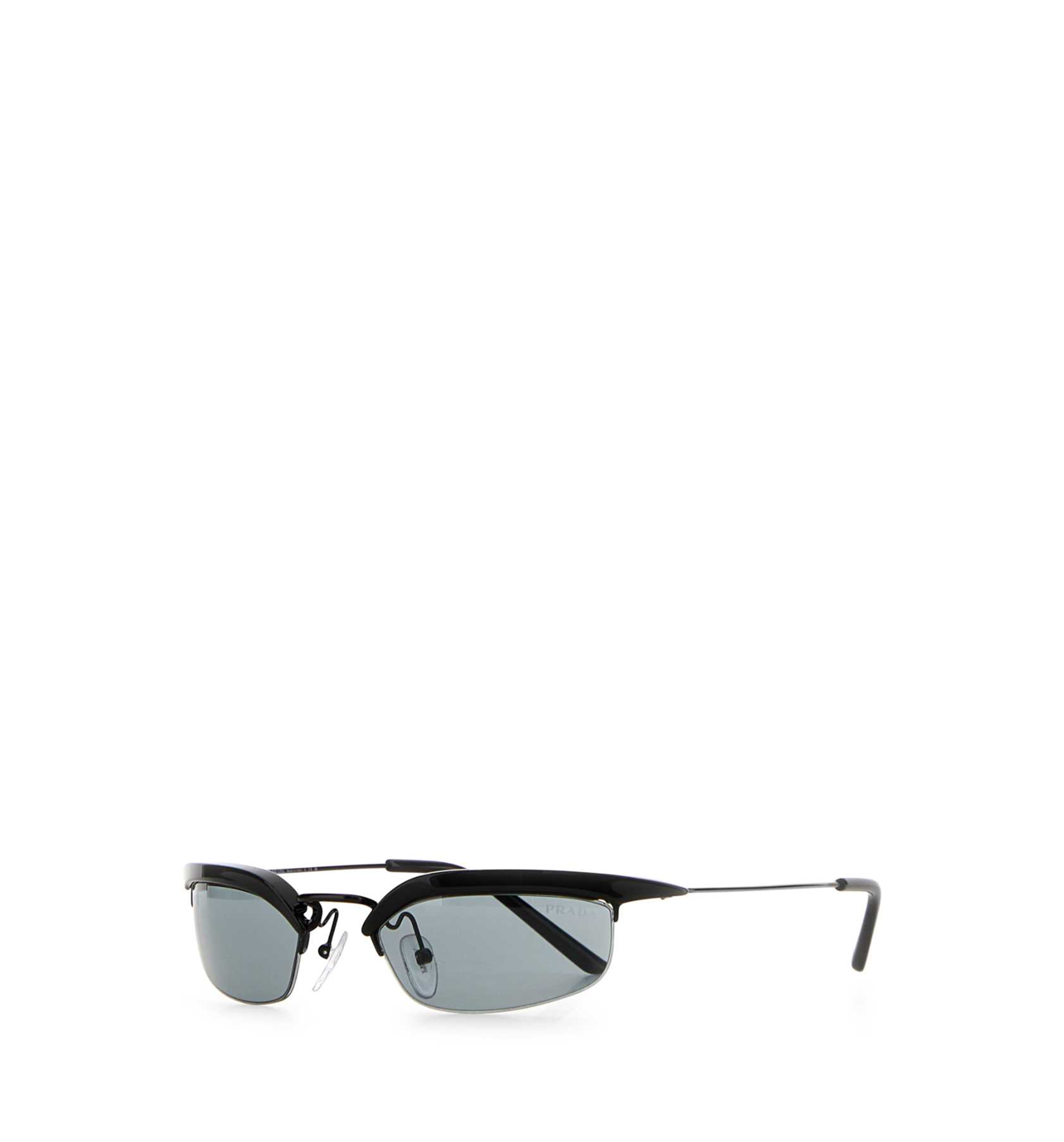 Prada Rectangle-Frame Metal Sunglasses