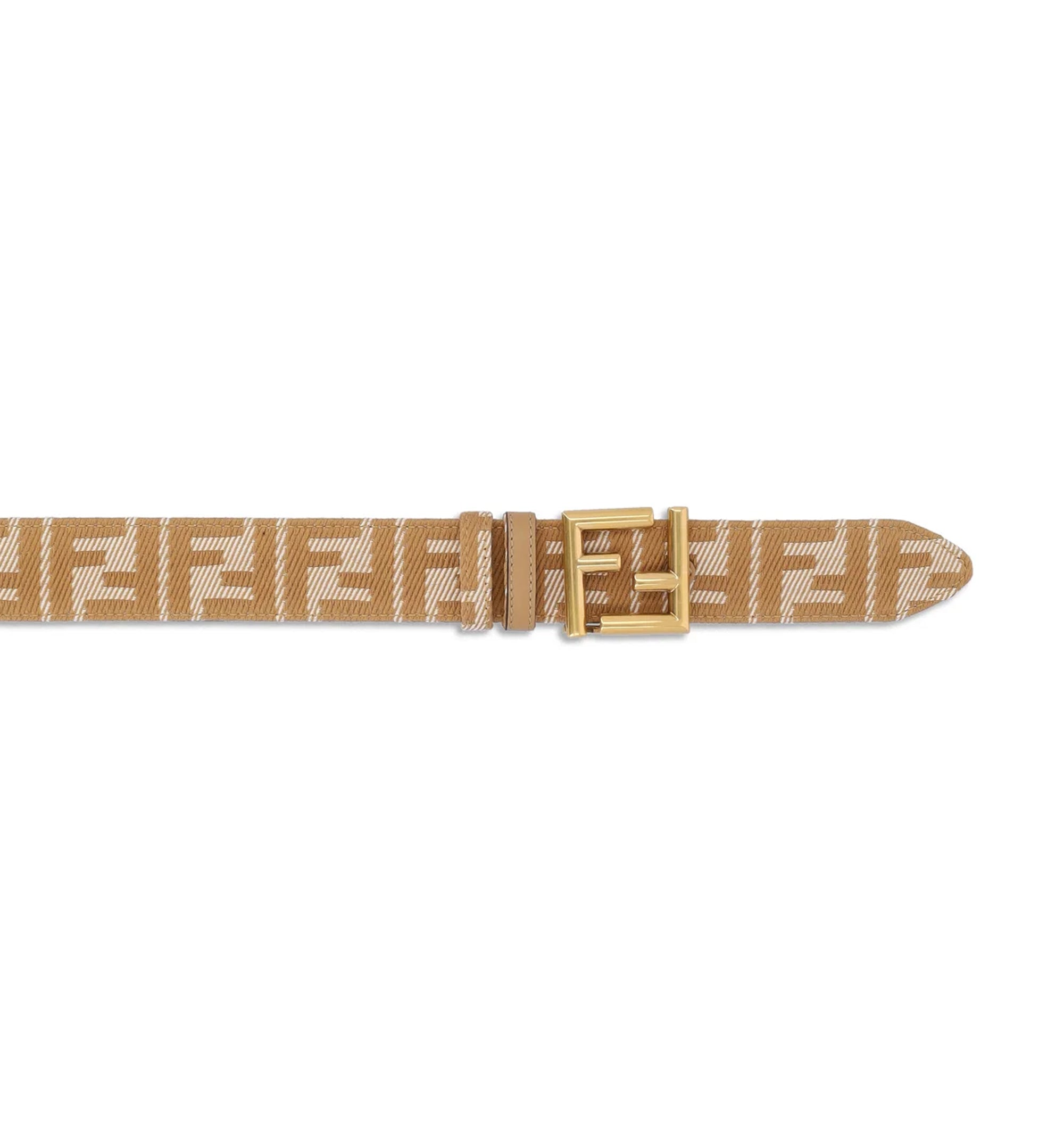 Fendi FF Jacquard Buckle Reversible Belt