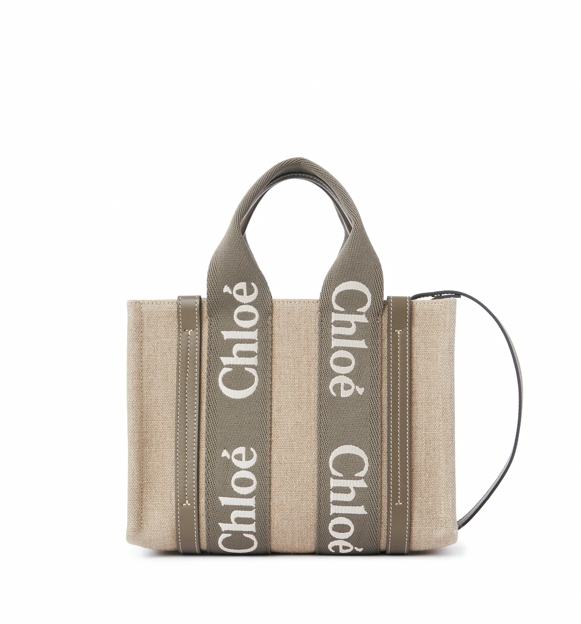 Small Woody Tote Bag in Linen