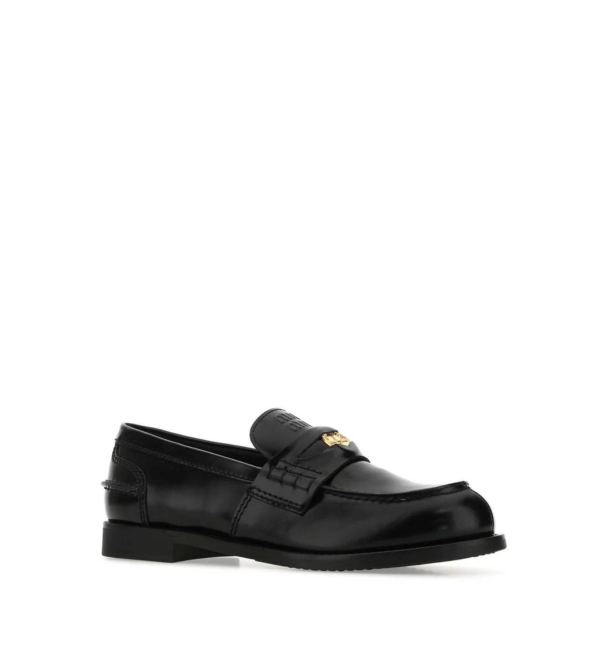 Brushed Leather Penny Loafers