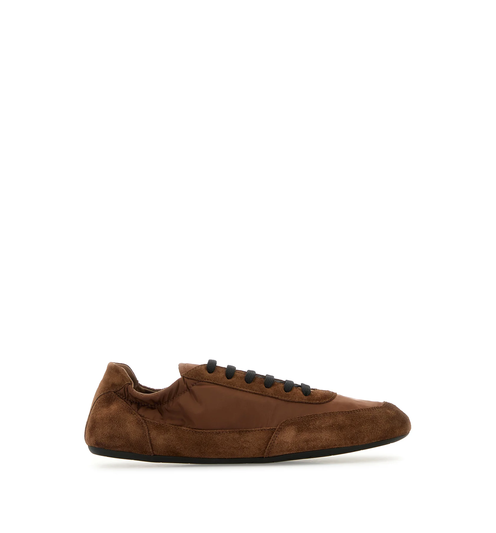 Re-Nylon and Suede Collapse Sneakers