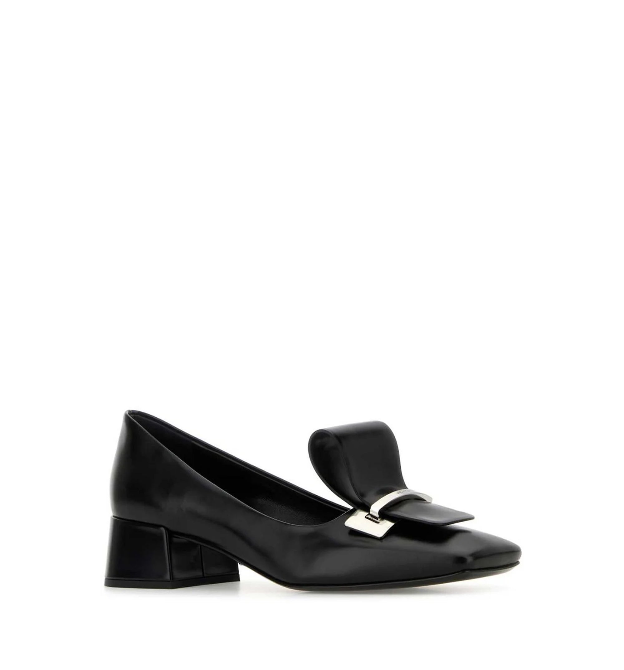Brushed Leather Pumps