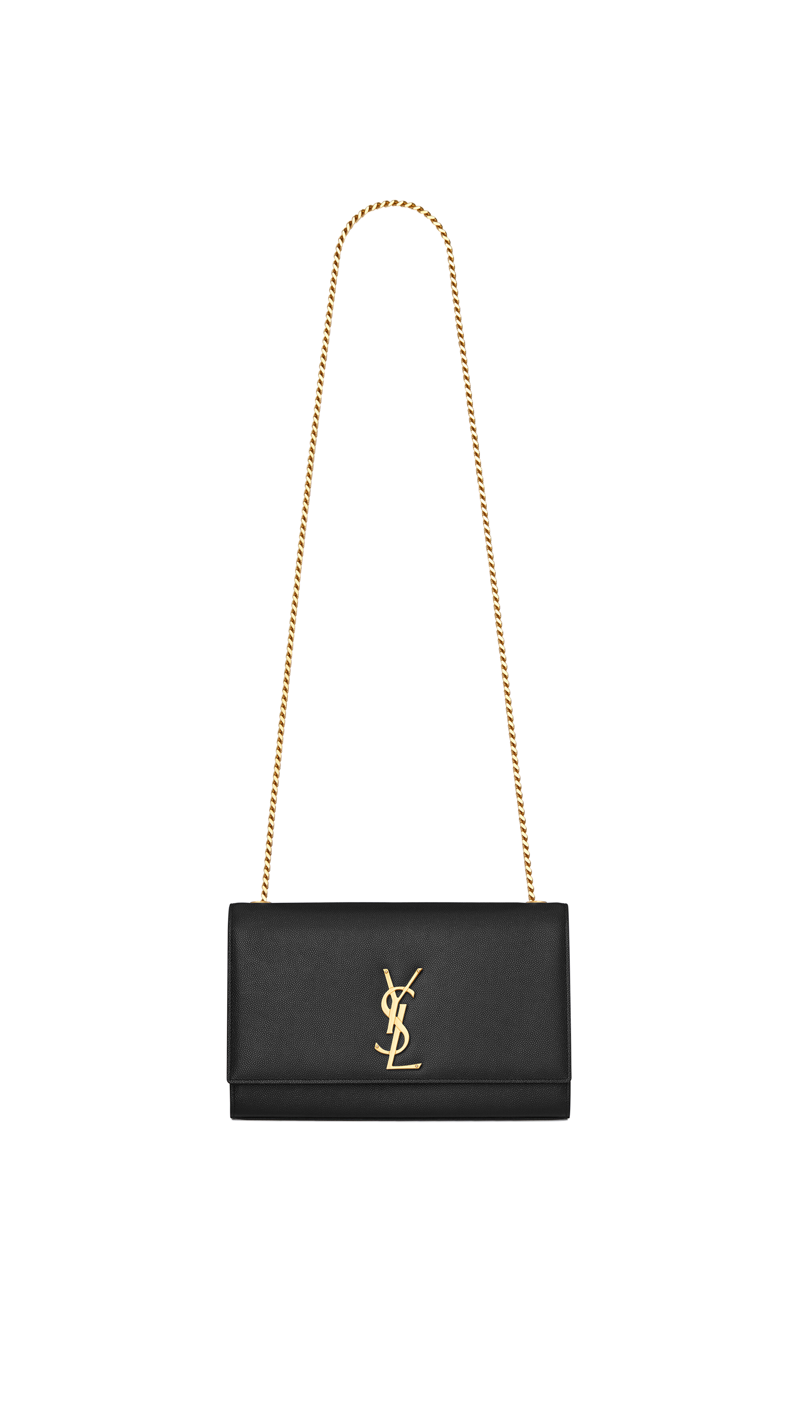 Kate Medium in Grain de Poudre Embossed Leather - Black