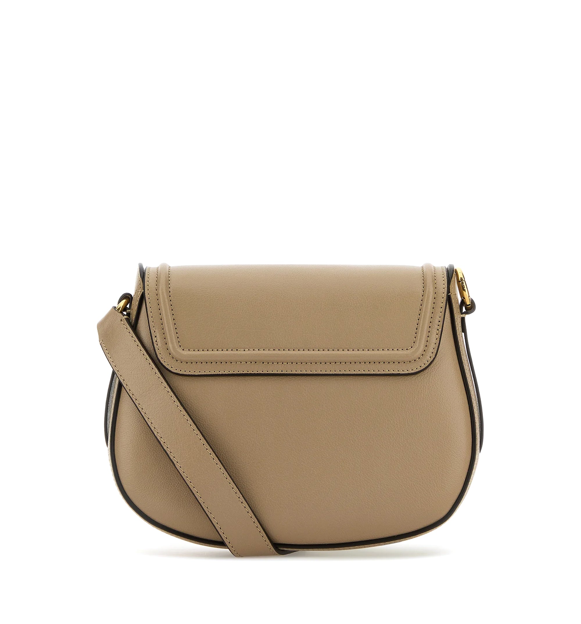 Horse Medal Saddle Bag In Grained Leather