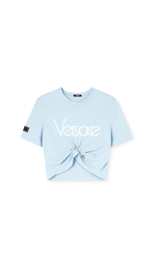 1978 Re-Edition Logo Cropped T-shirt - Blue