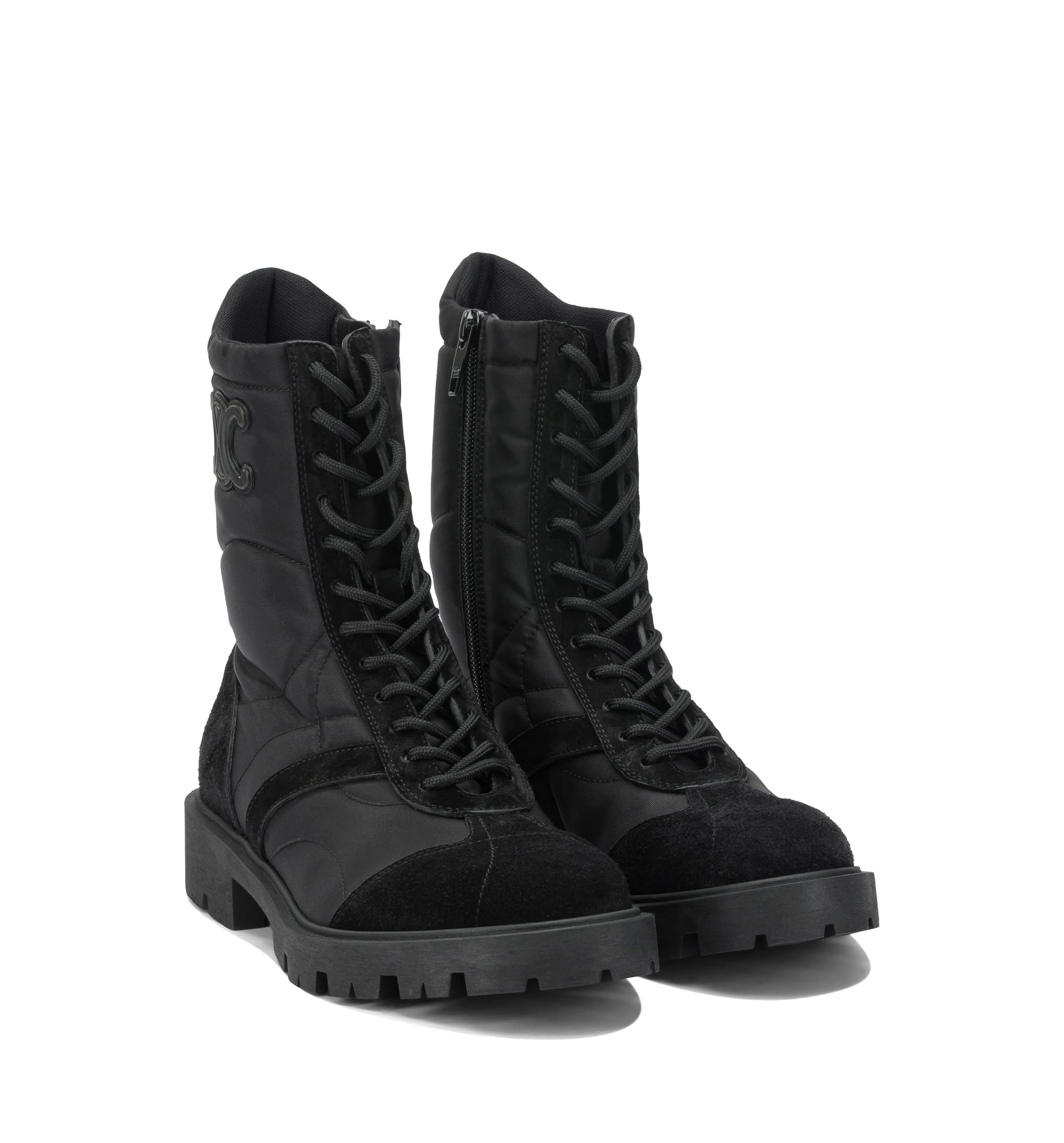Margaret Boot In Nylon And Suede Calfskin