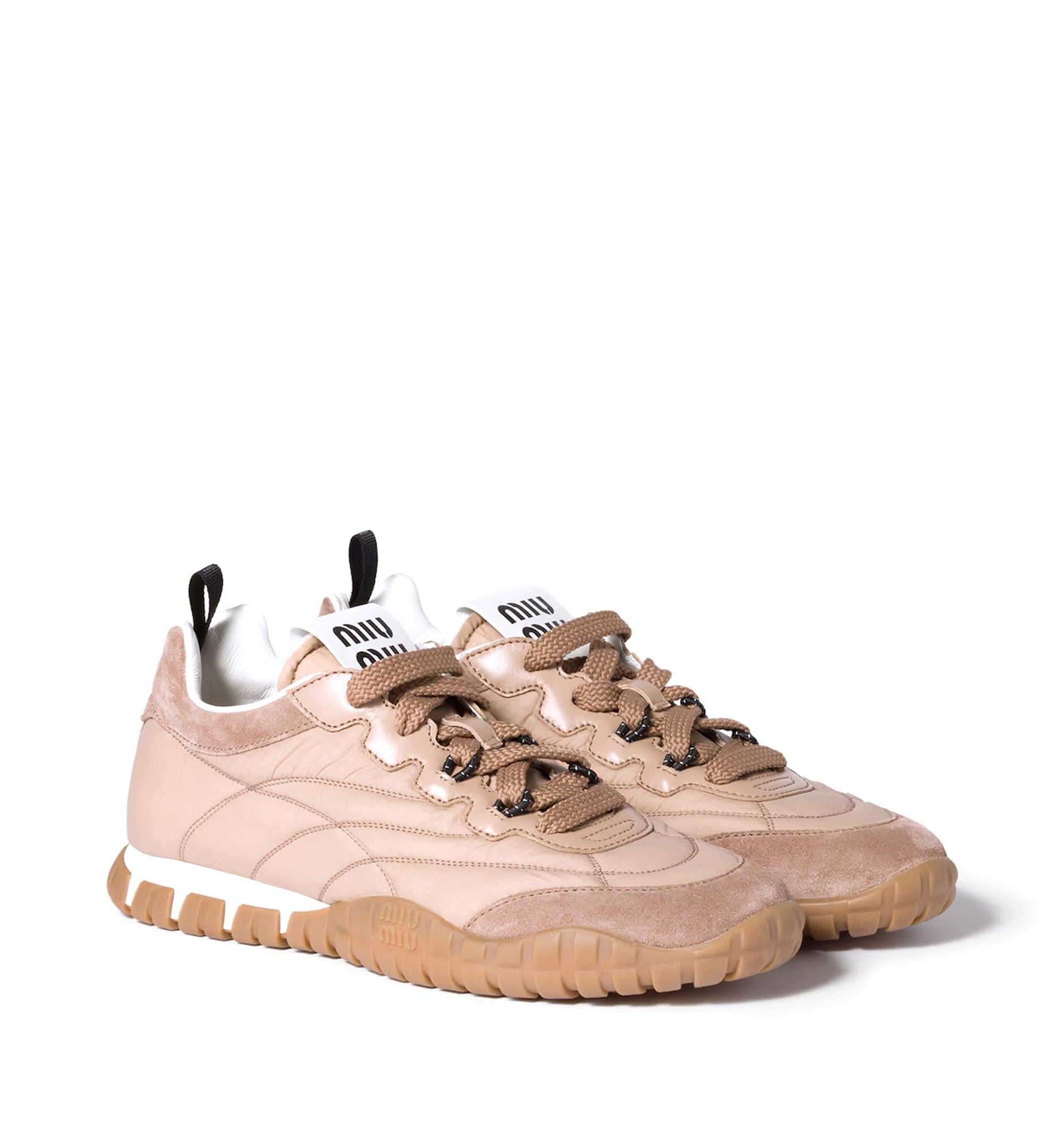 Tyre Technical Fabric And Suede Sneakers