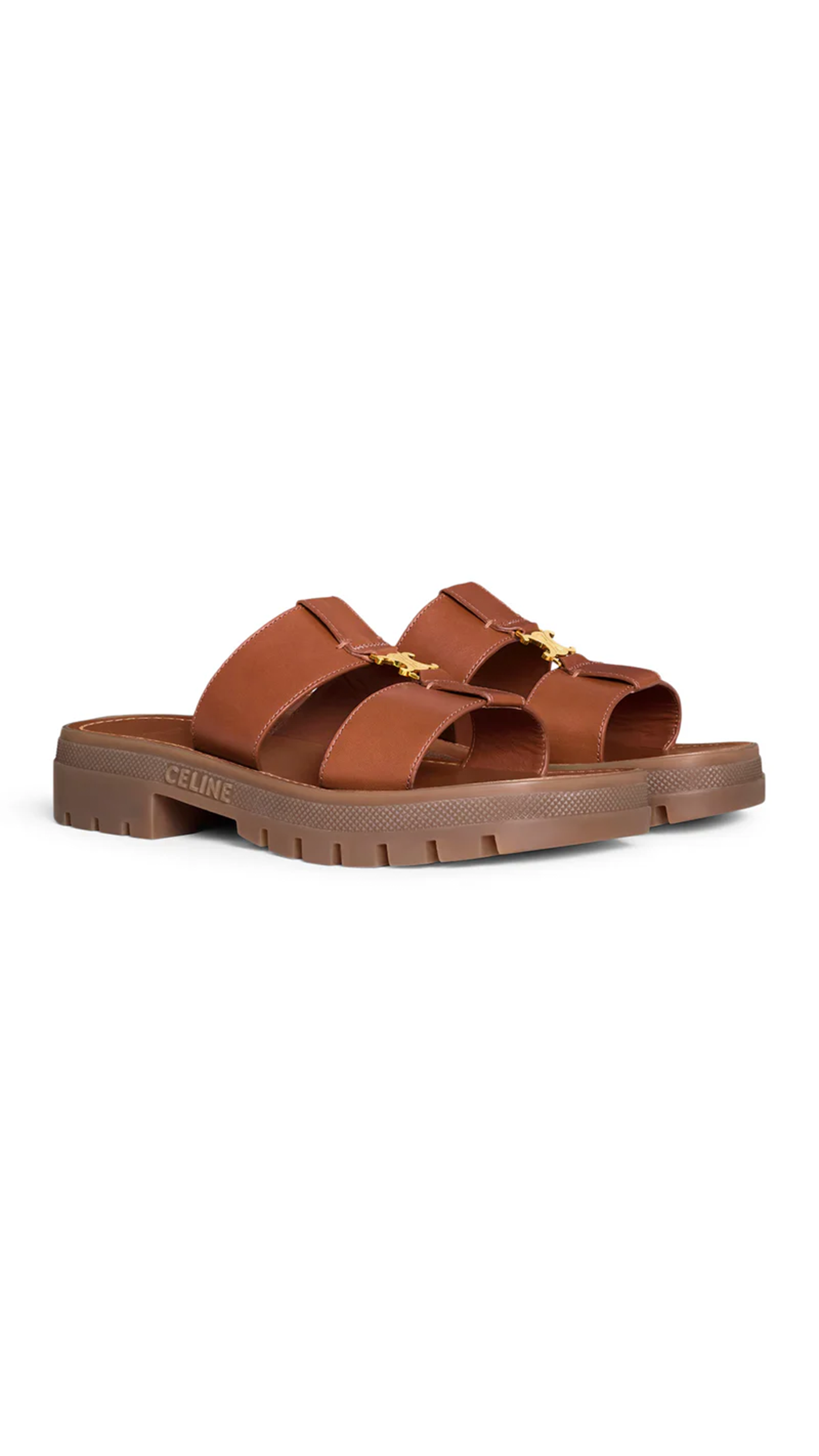 Clea Mule in Calfskin - Tan