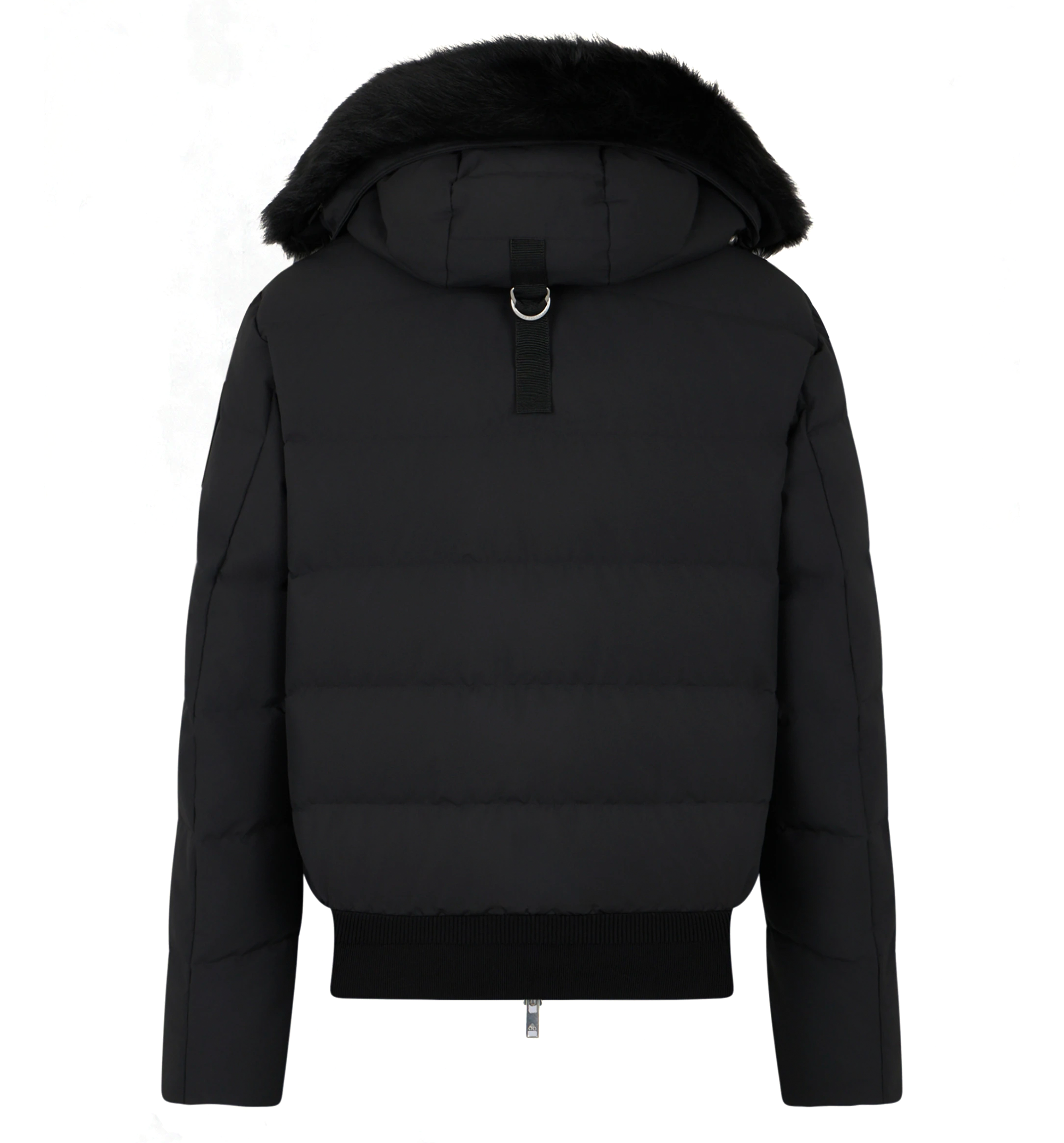 Cloud Shearling Trim Bomber Jacket