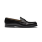 Brushed Leather Loafers - Black