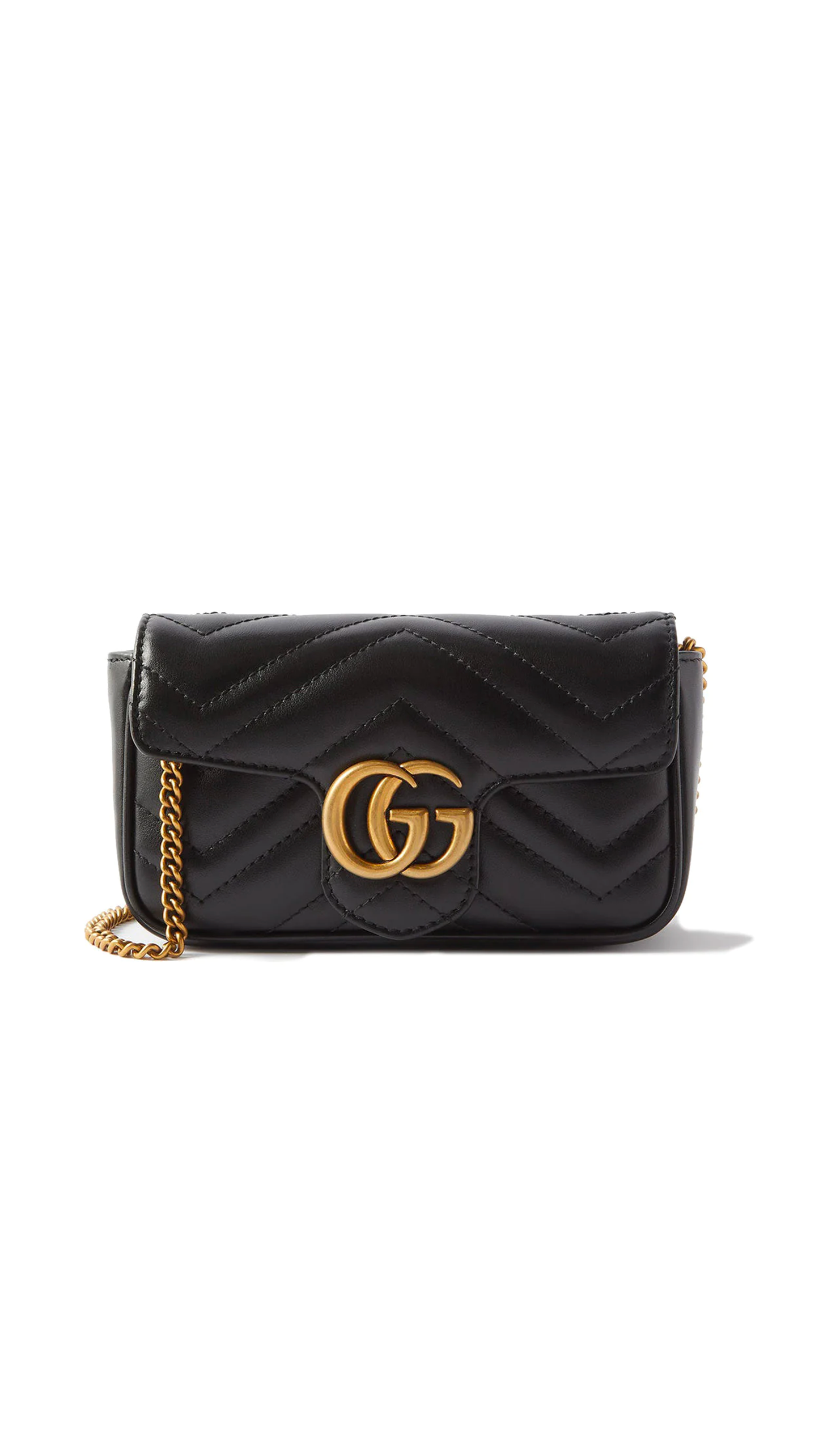 GG Marmont Matelassé Super Mini Bag - Black – Amuze