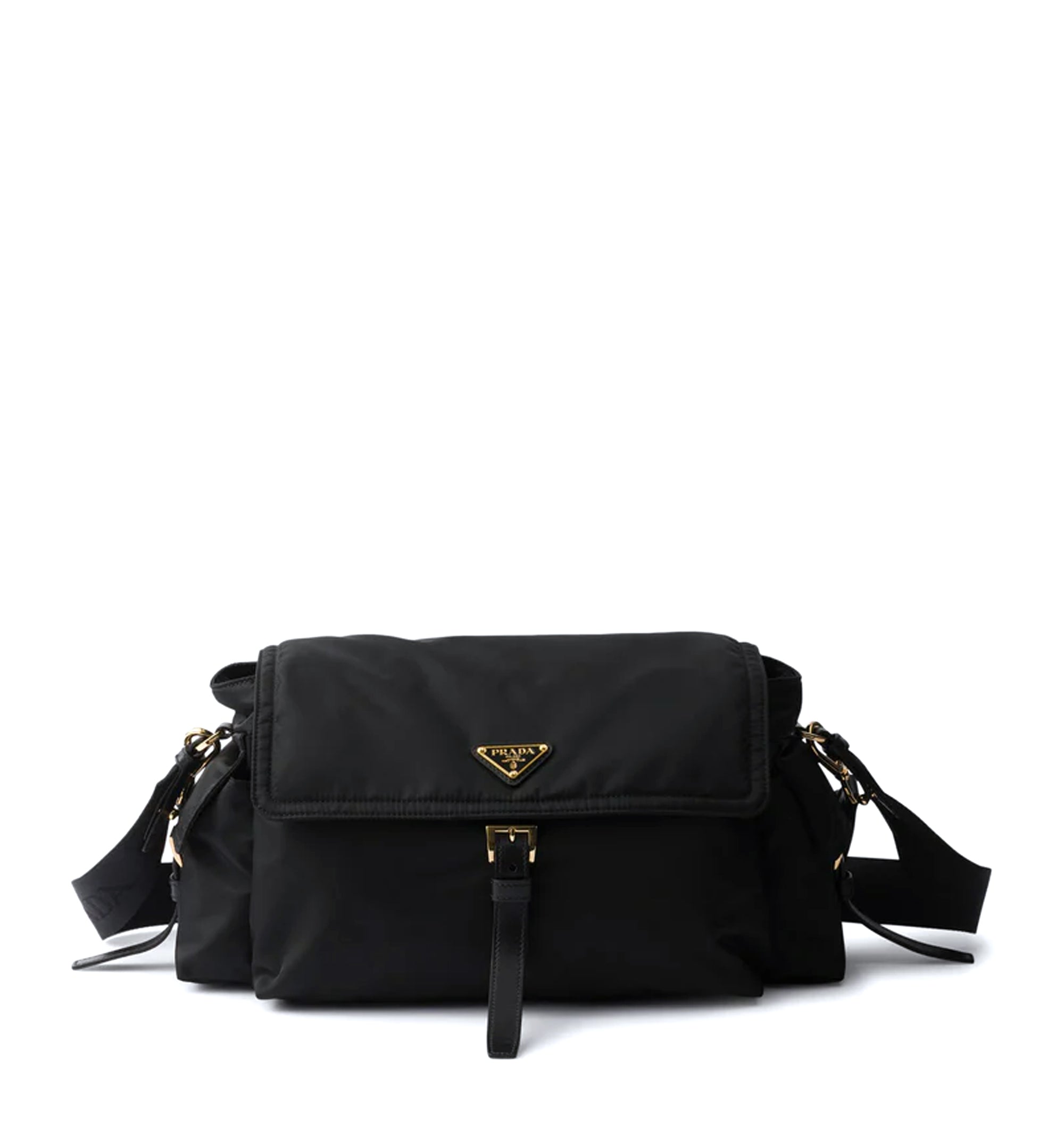 Explore Large Re-nylon Shoulder Bag With Flap