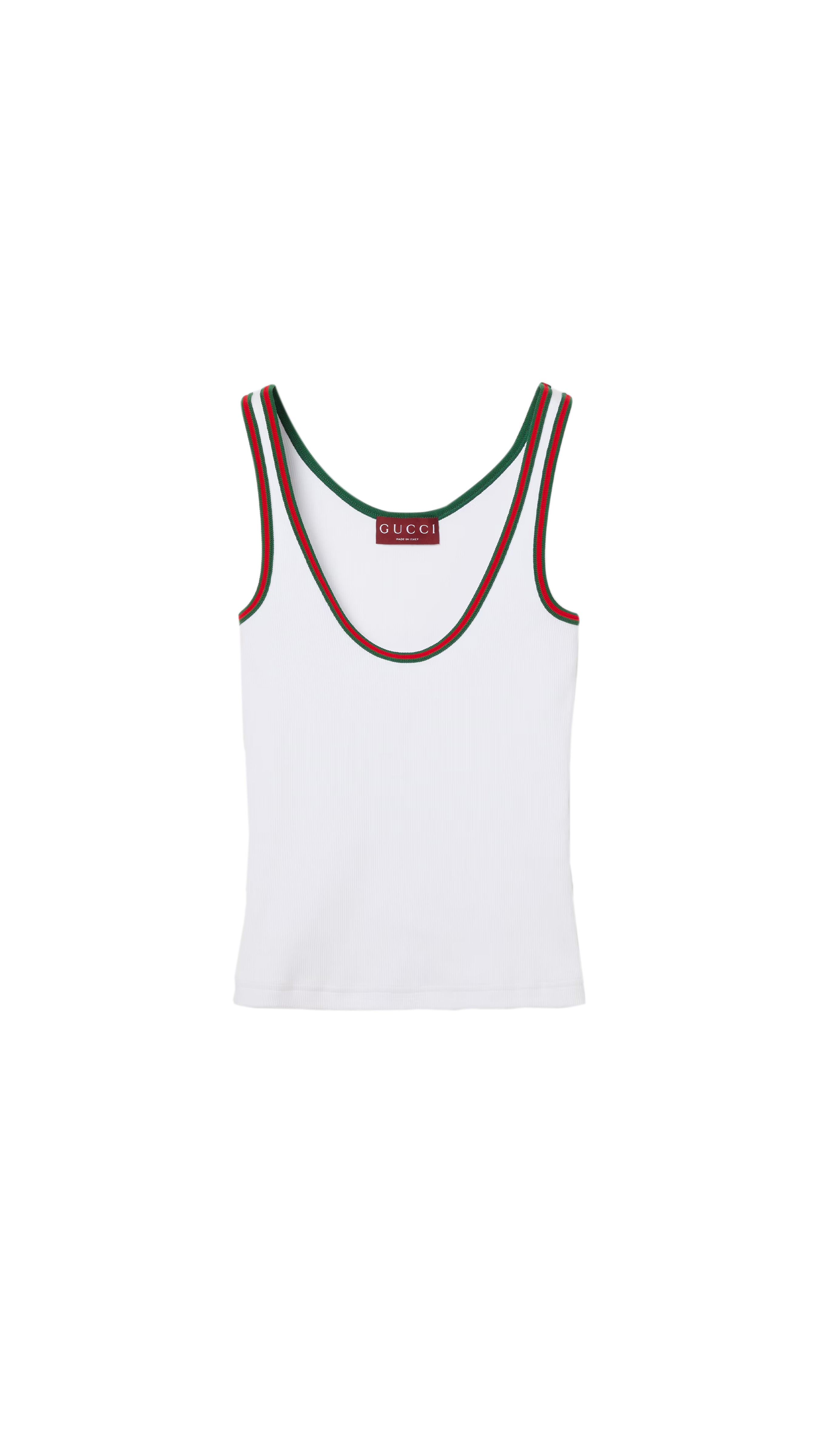 Tank Top With Web - White