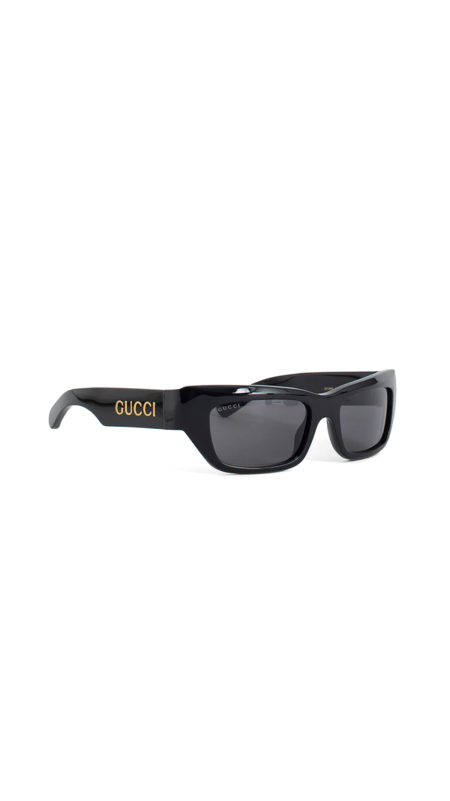 Rectangular Frame Sunglasses - Black