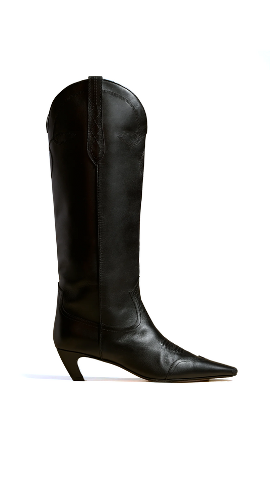 The Dallas Knee-high Boots - Black