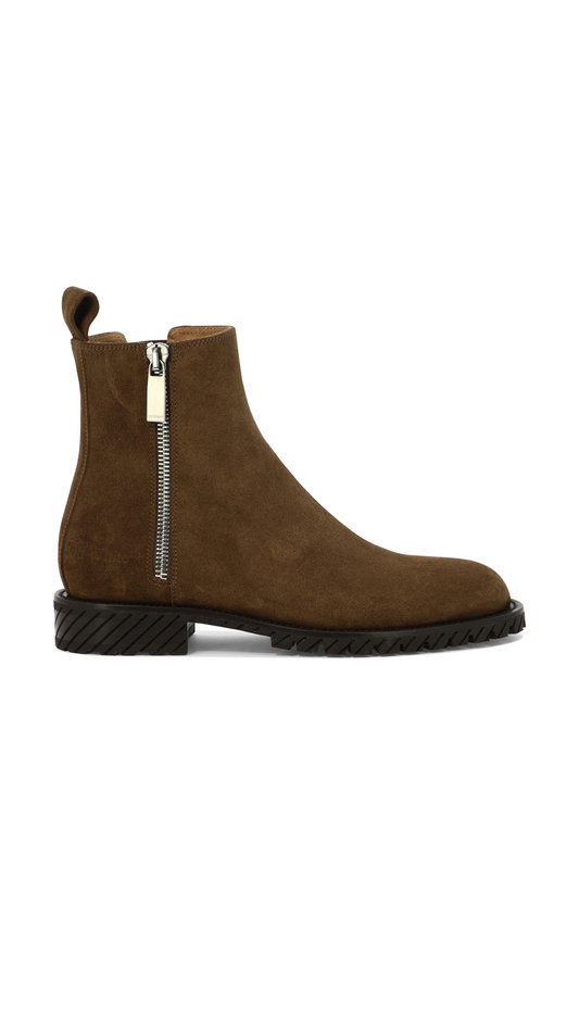 "Combat" ankle boots - Brown