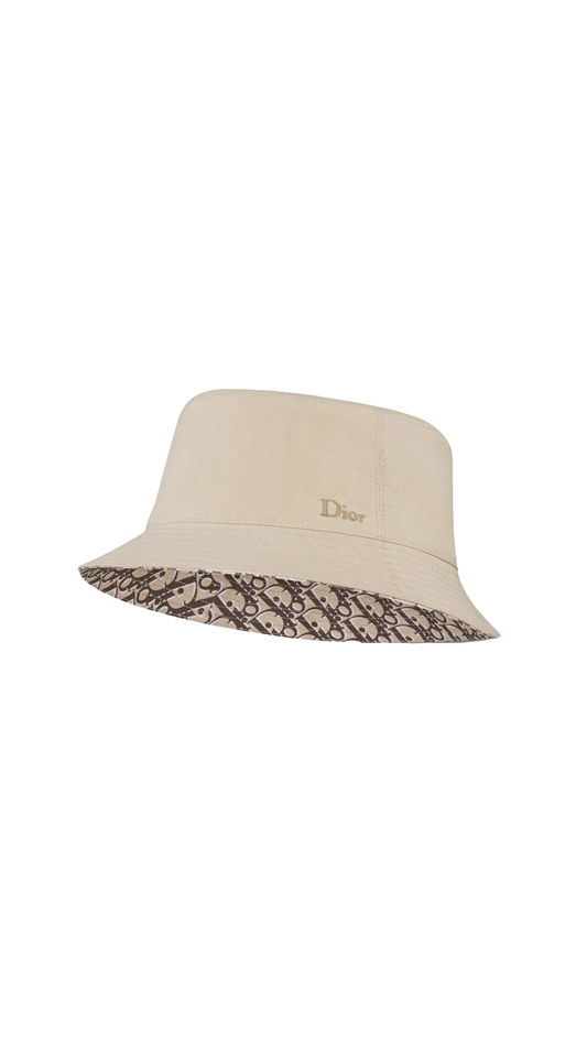 Dior Oblique Reversible Bucket Hat - Beige