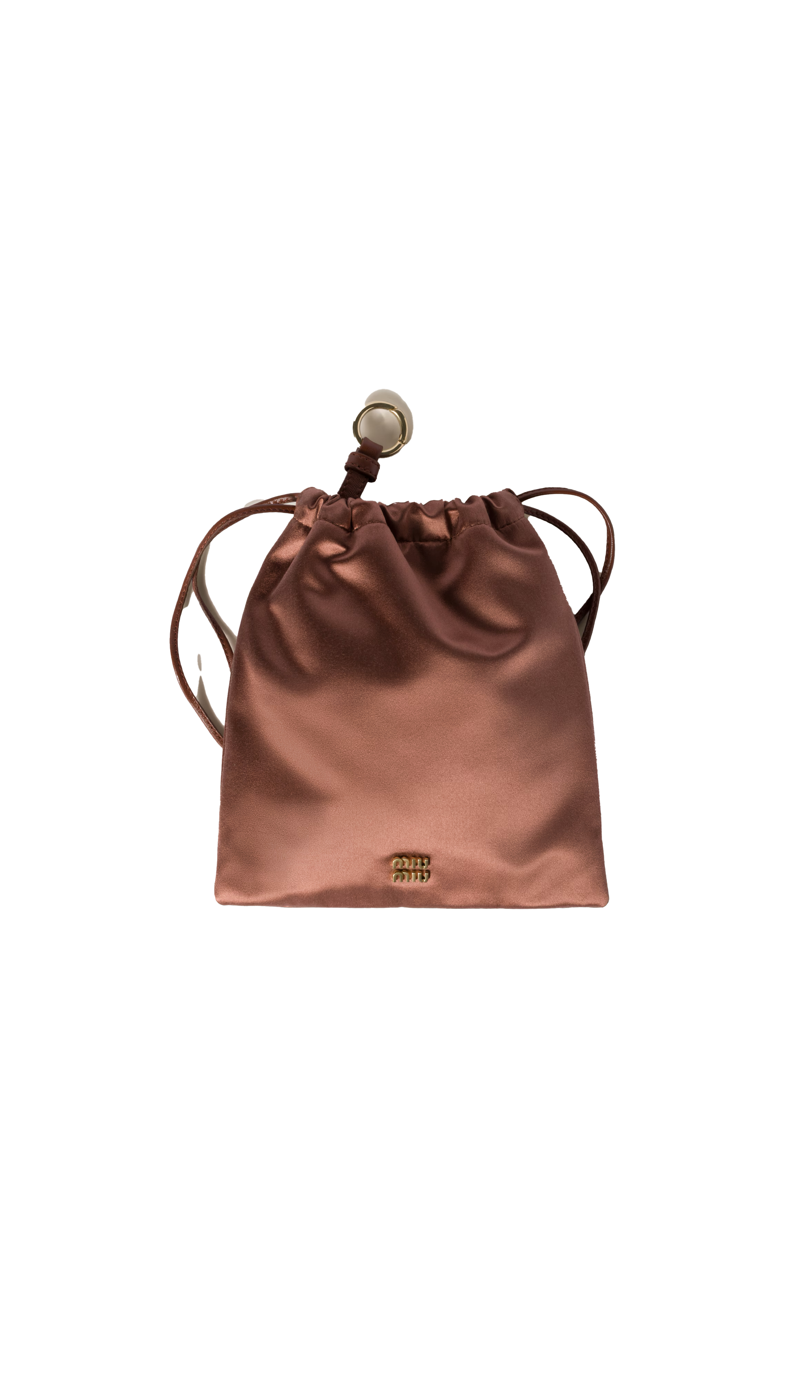 Satin Pouch - Cocoa Brown