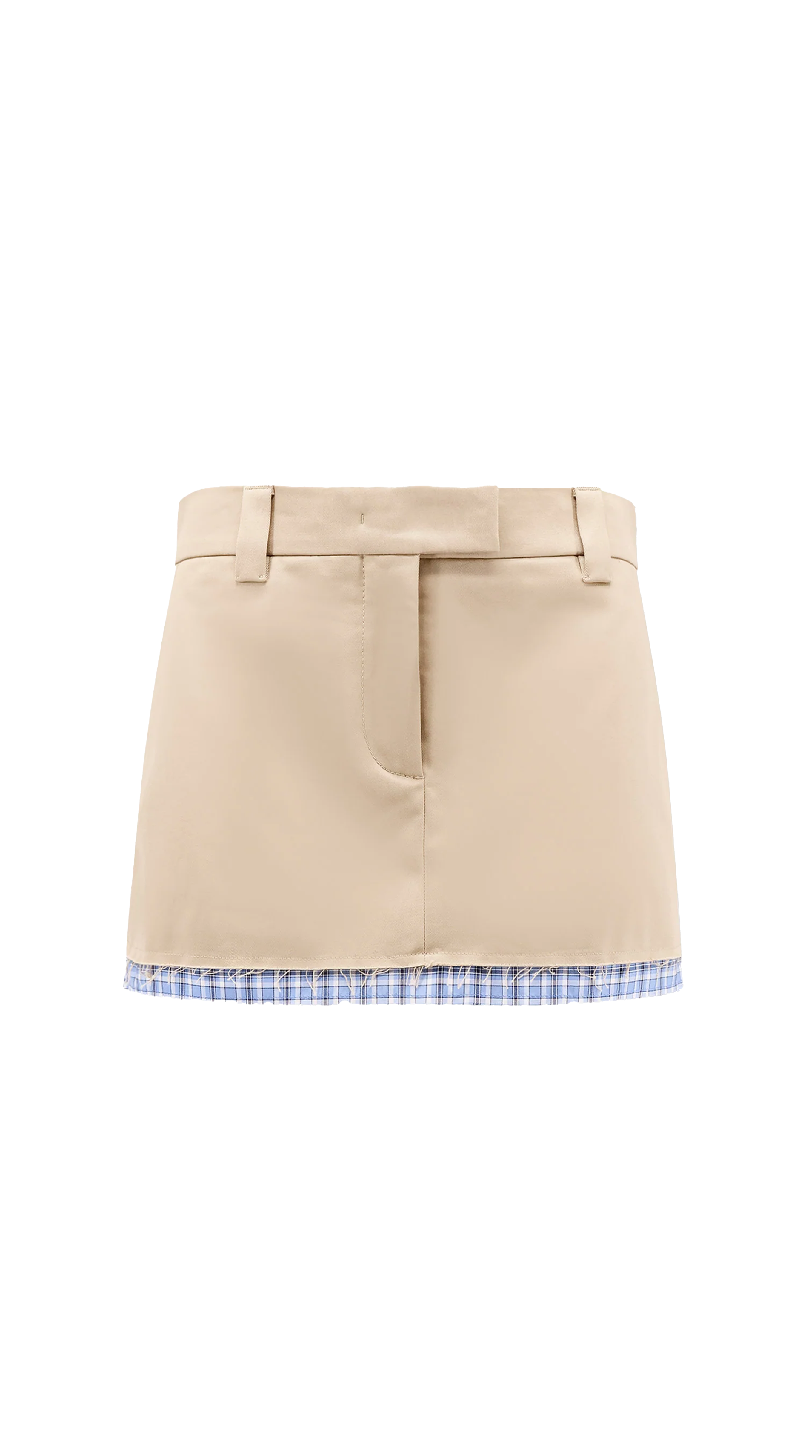 Knitted Mini Skirt - Grey